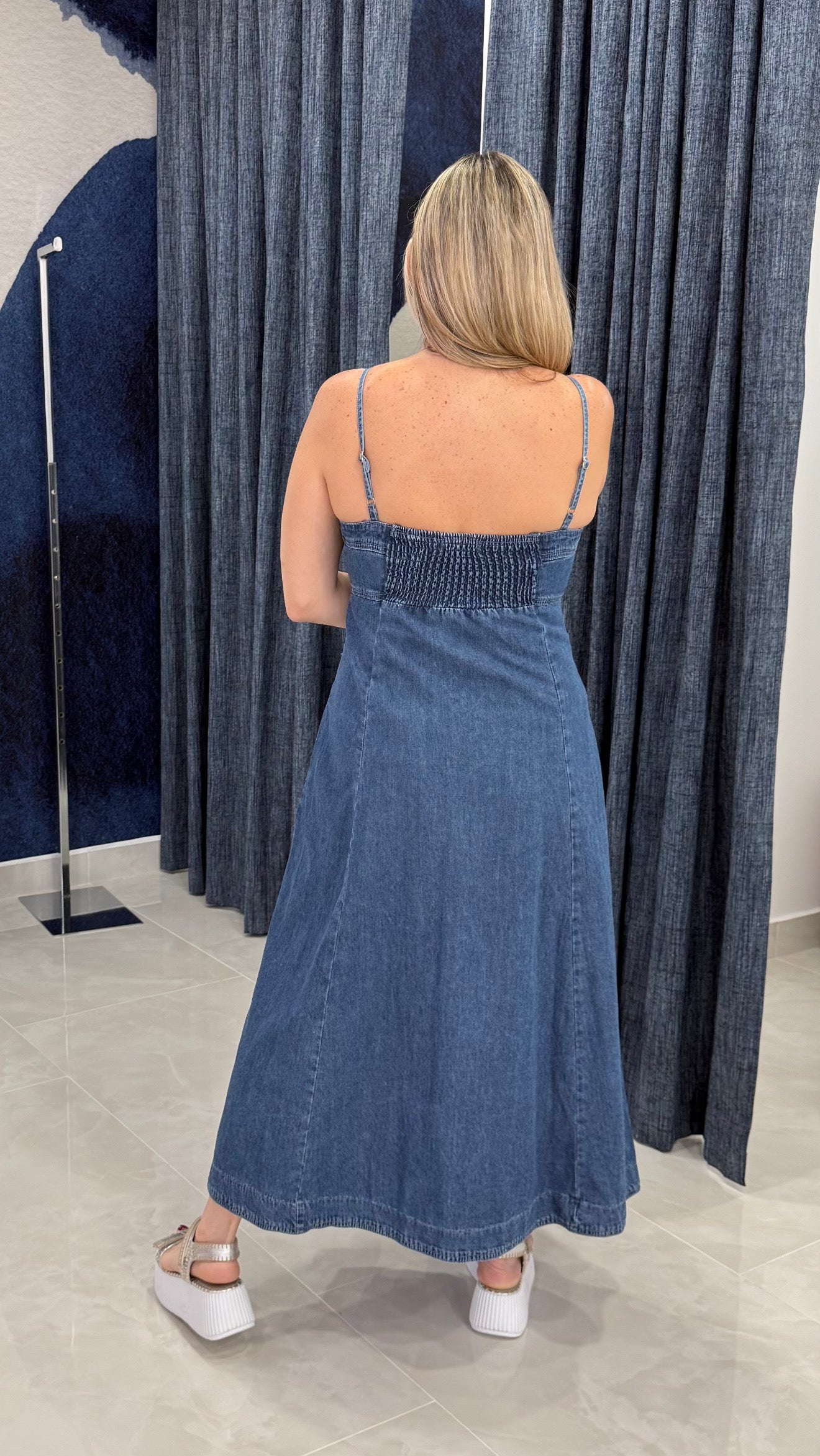Denim Midi Dress