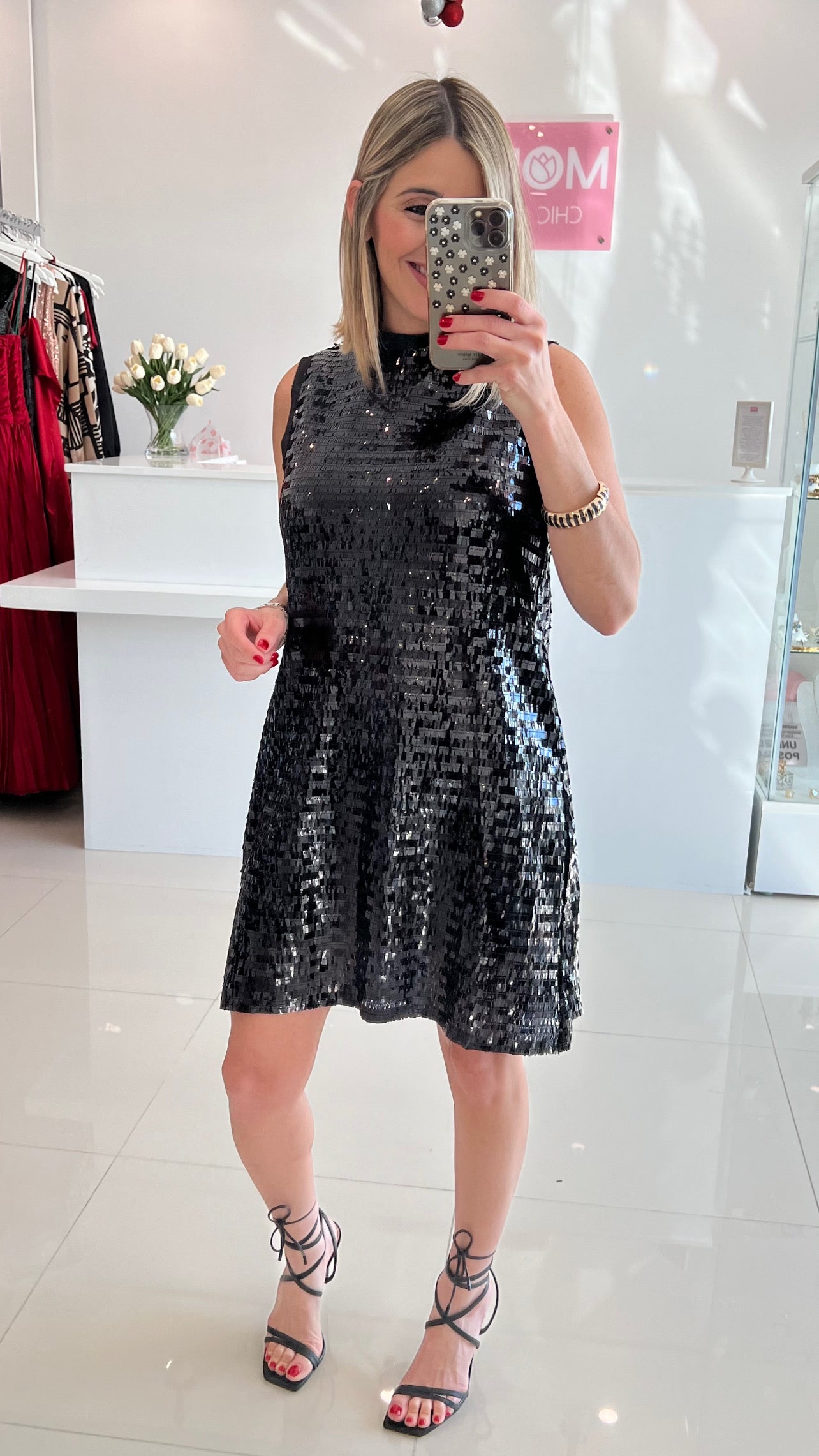 Sequins Dress Black