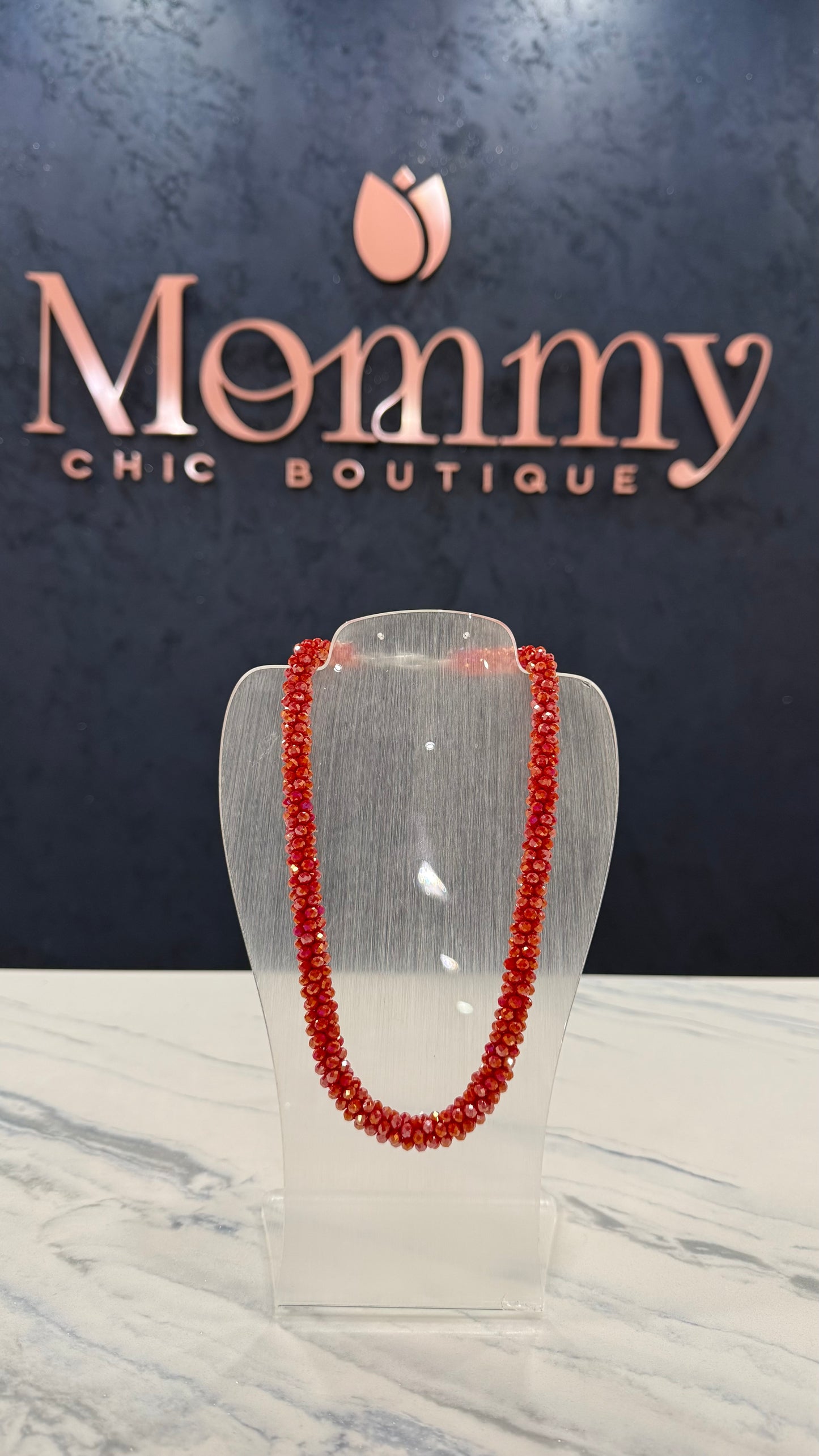 Beaded Necklace With Extension