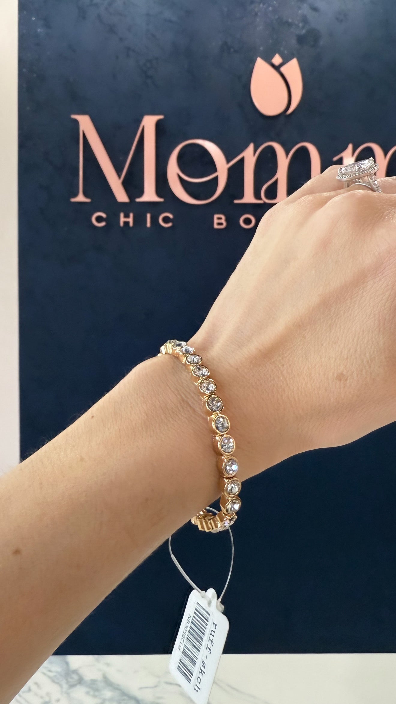 Elastic Rhinestone Bracelet