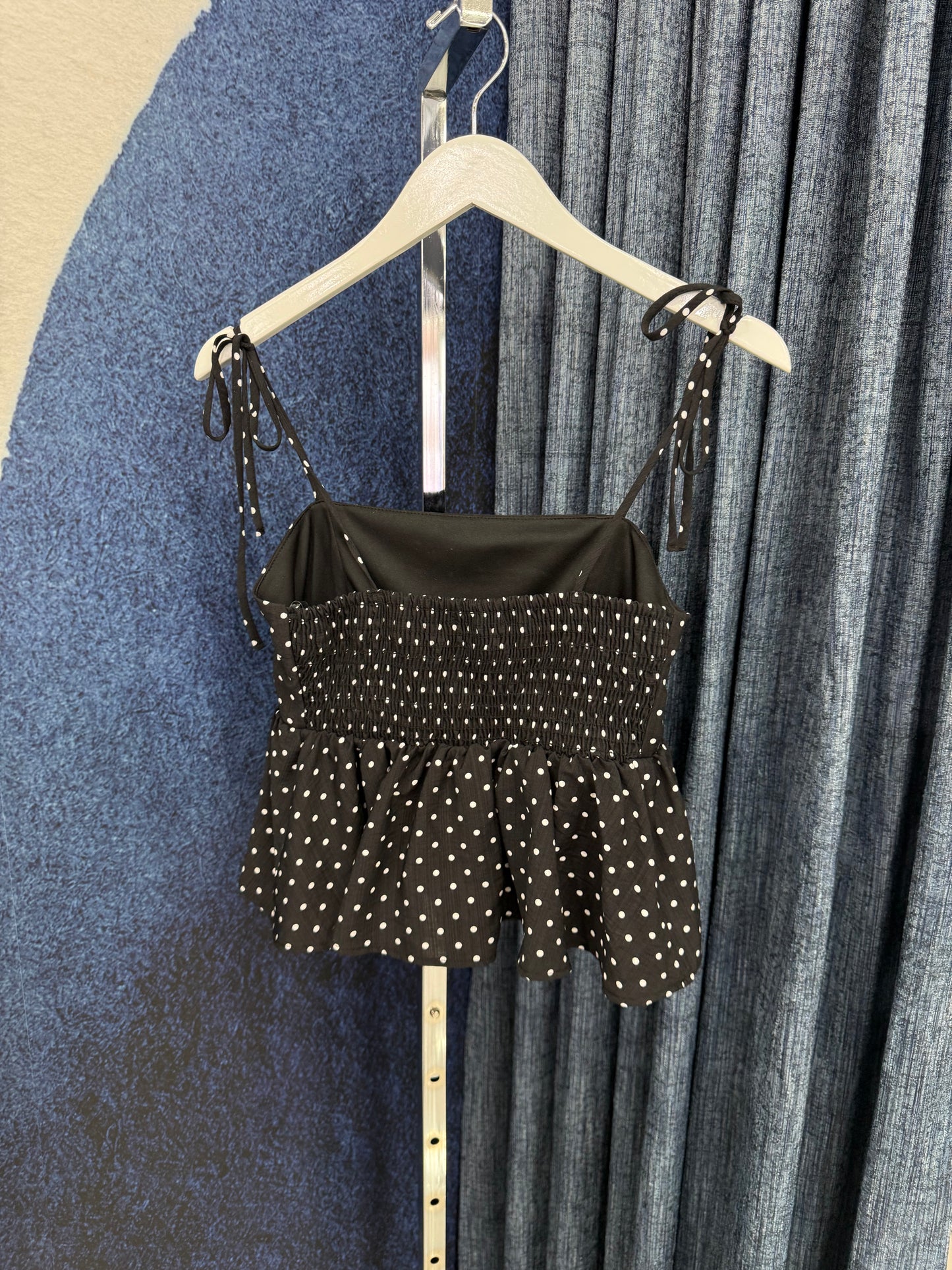 Polka Dots Peplum Top & Pant Set