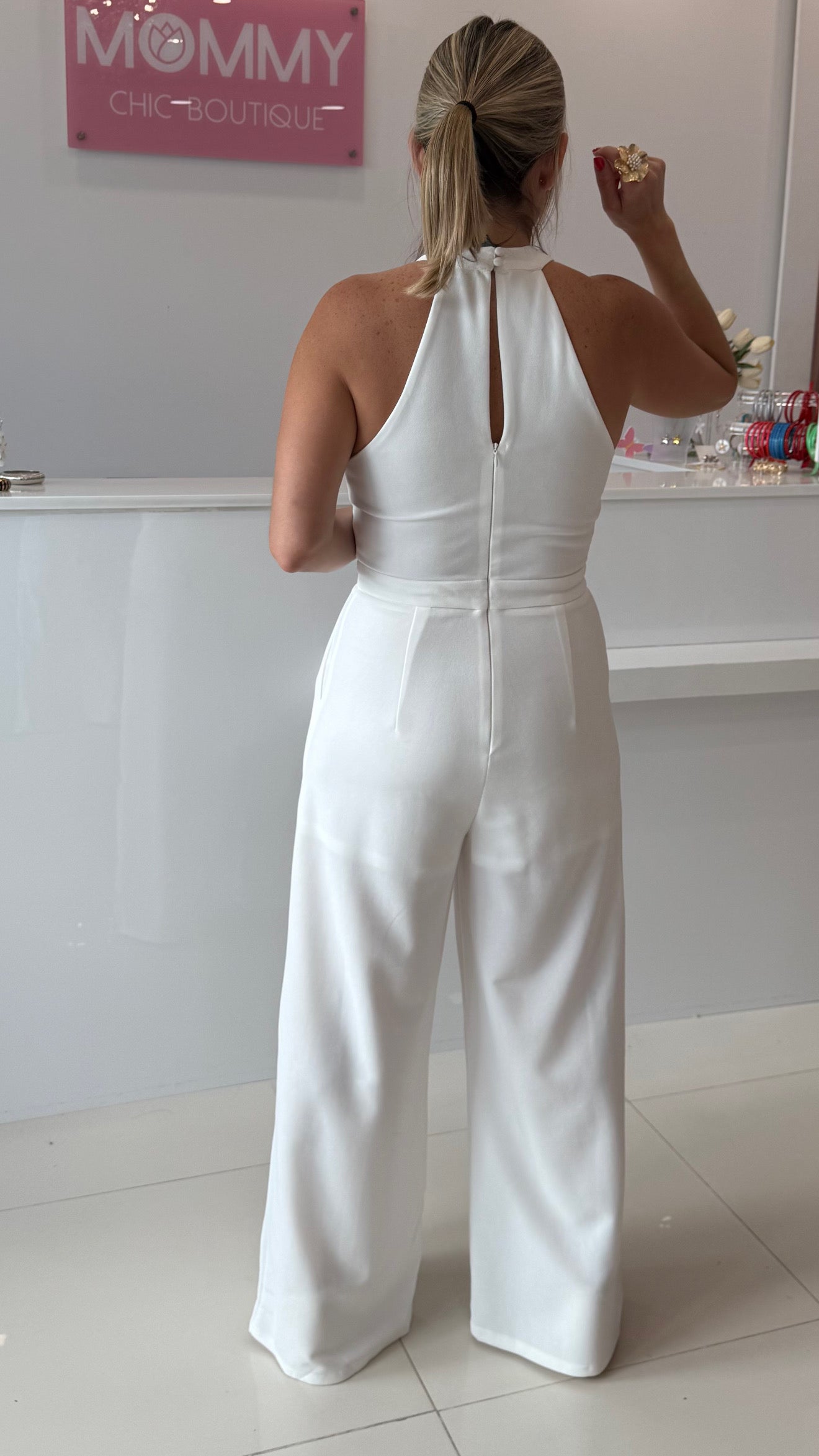 Halter Jumpsuit Withe