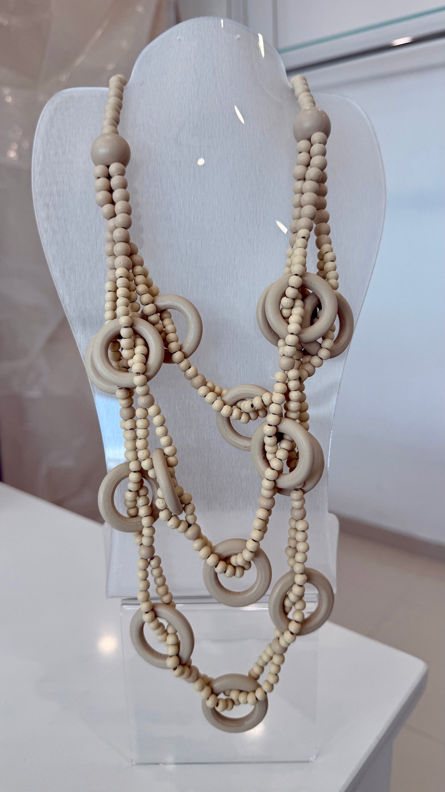 Wood Layered Necklace