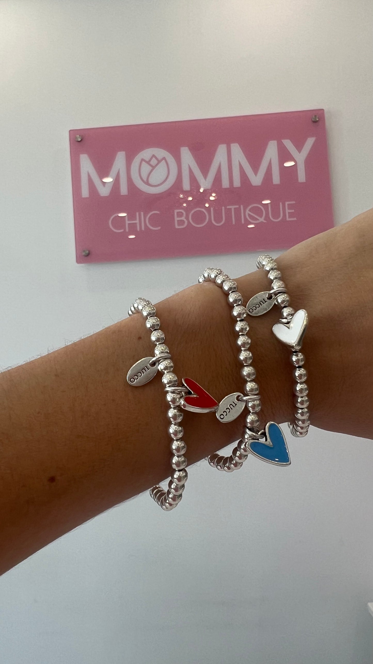 First Love Elastic Bracelet Silver - Tucco