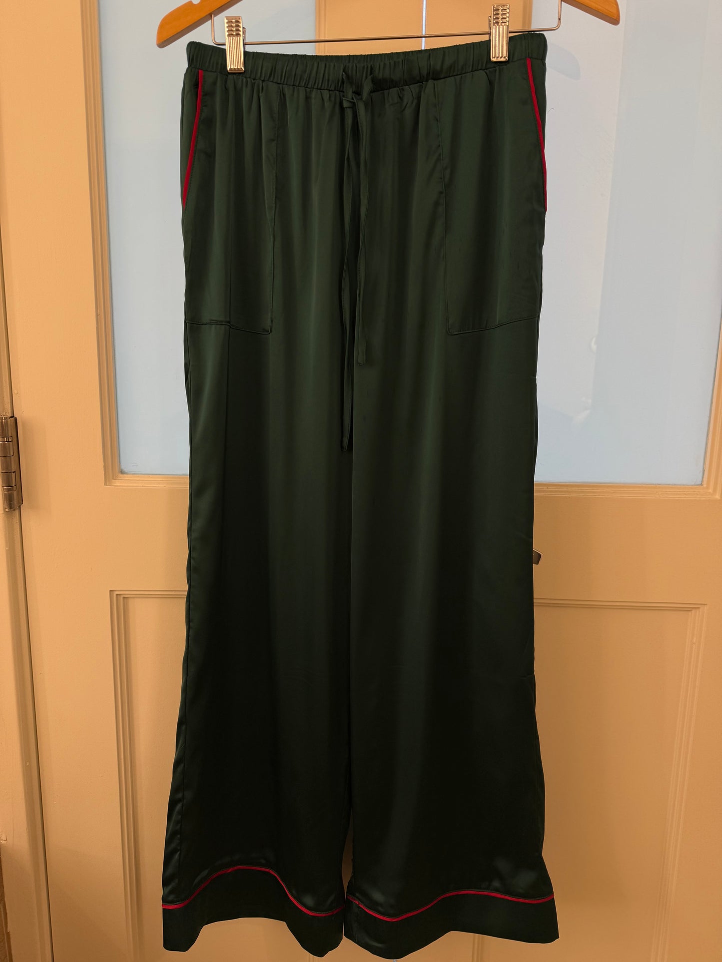 Satin Pajama Hunter Green