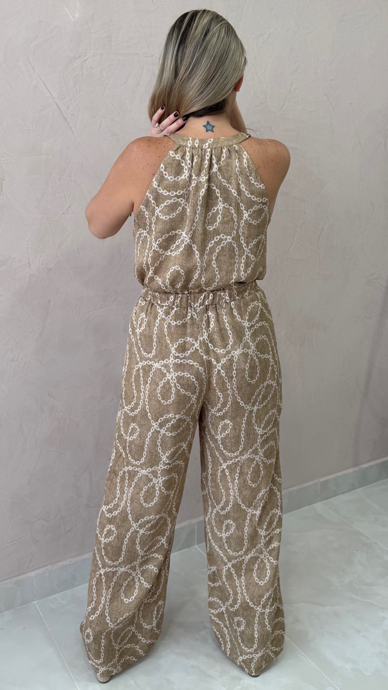 Chain Print Jumpsuit