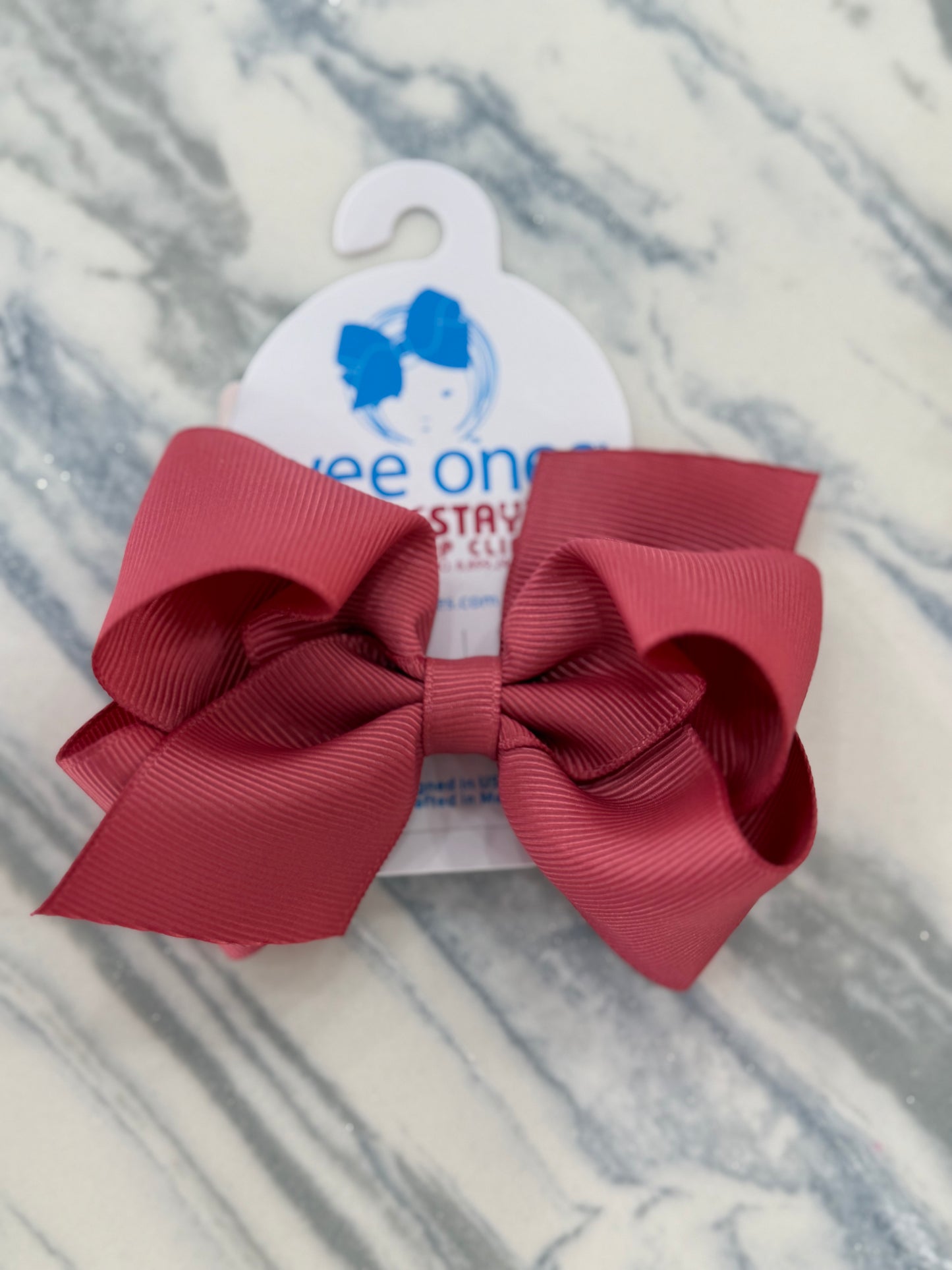 Small Solid Grosgrain Bow