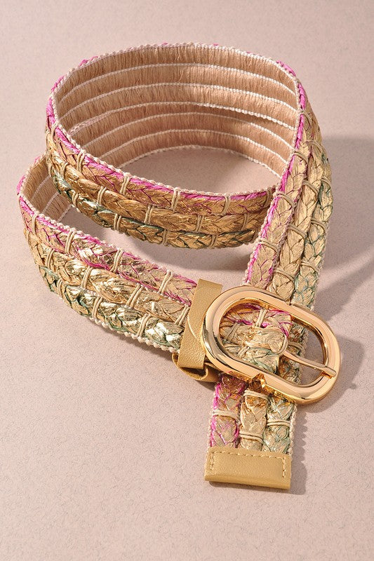 Woven Straw Belt