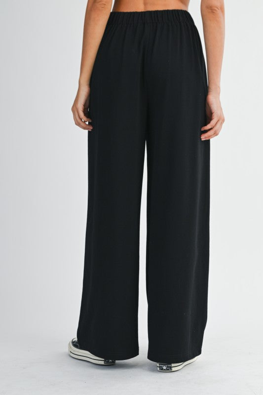 Pleated Sweatpants BLK