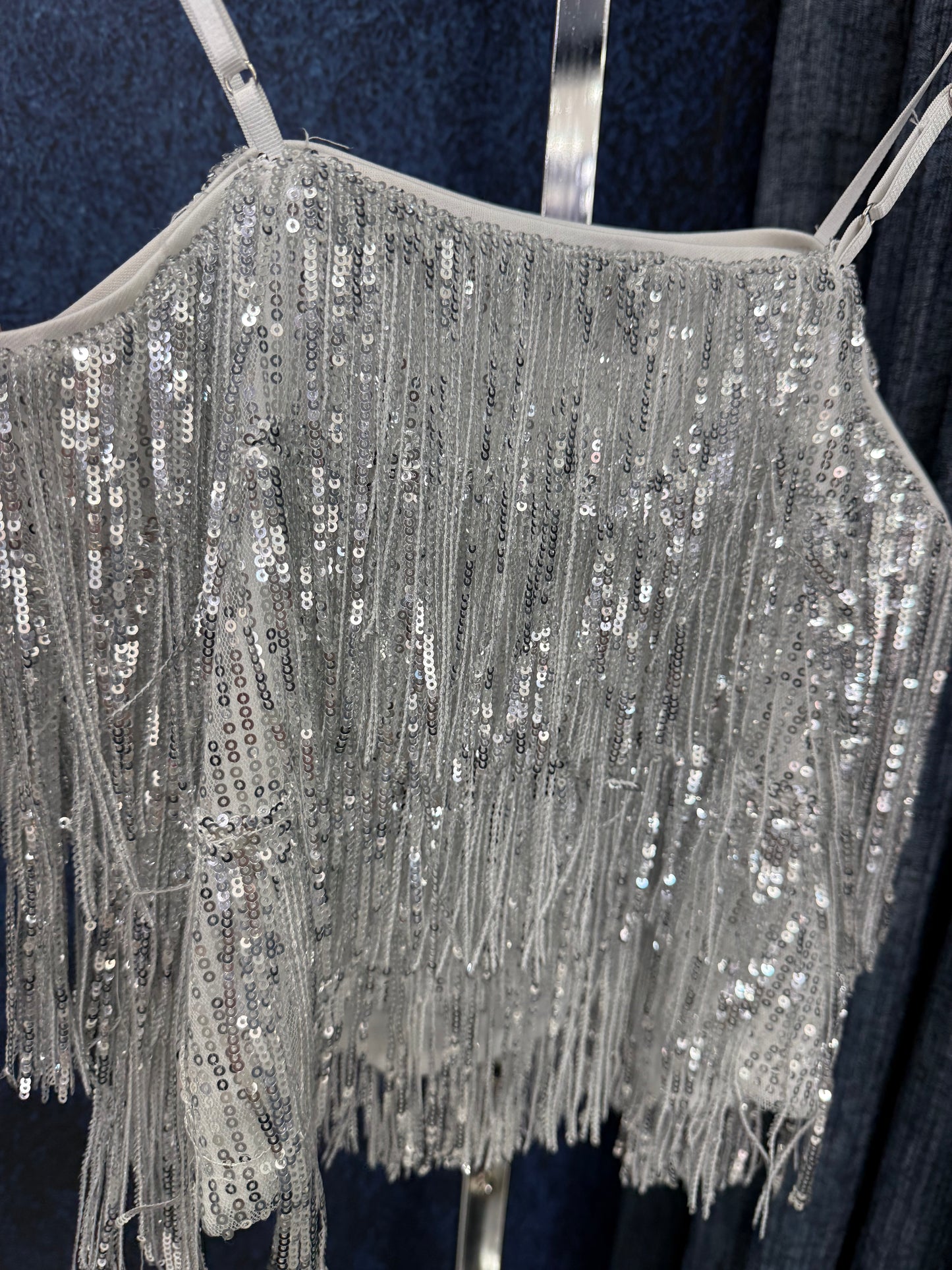 Fringes Silver Top