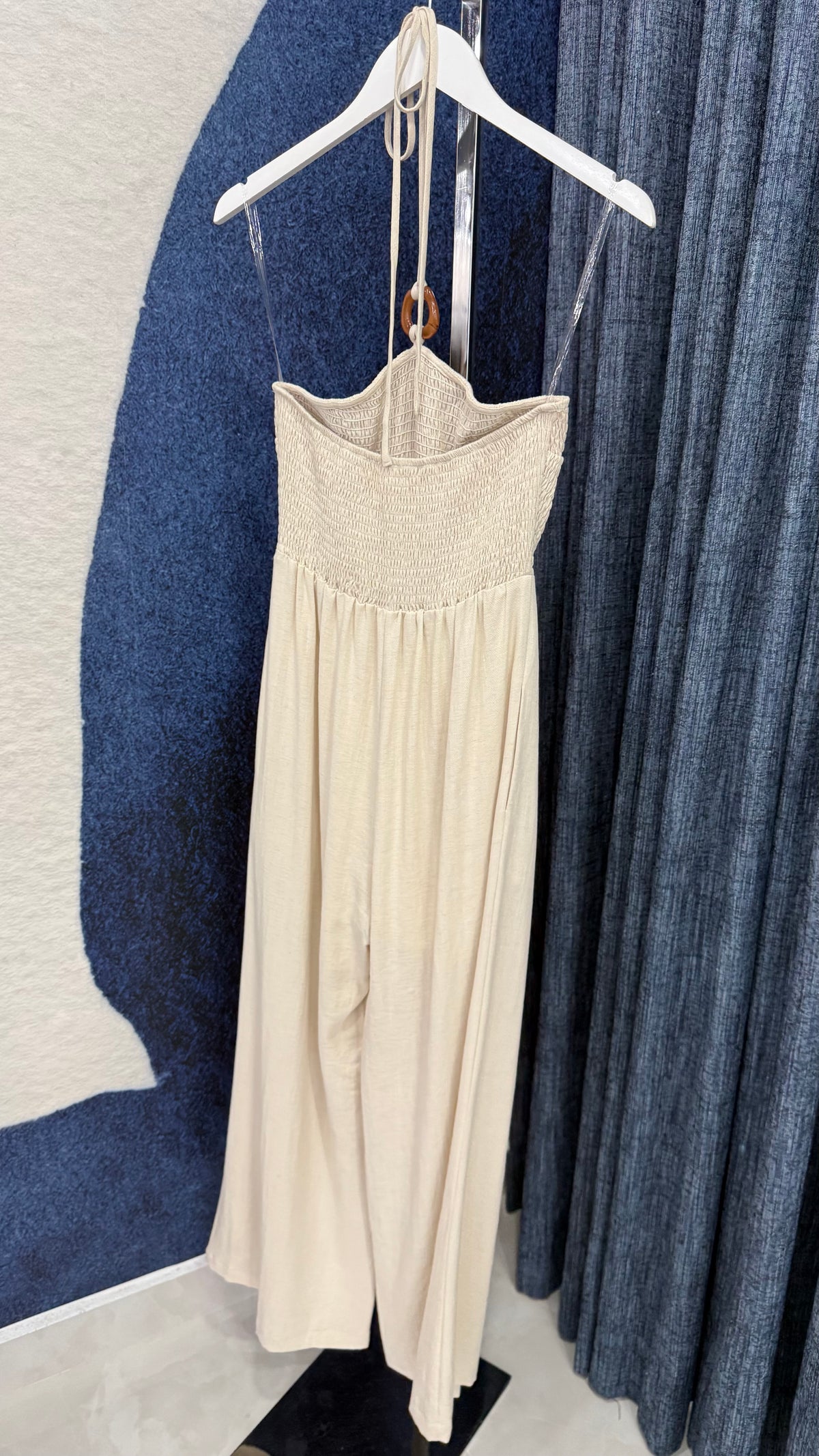 Halter Jumpsuit Natural