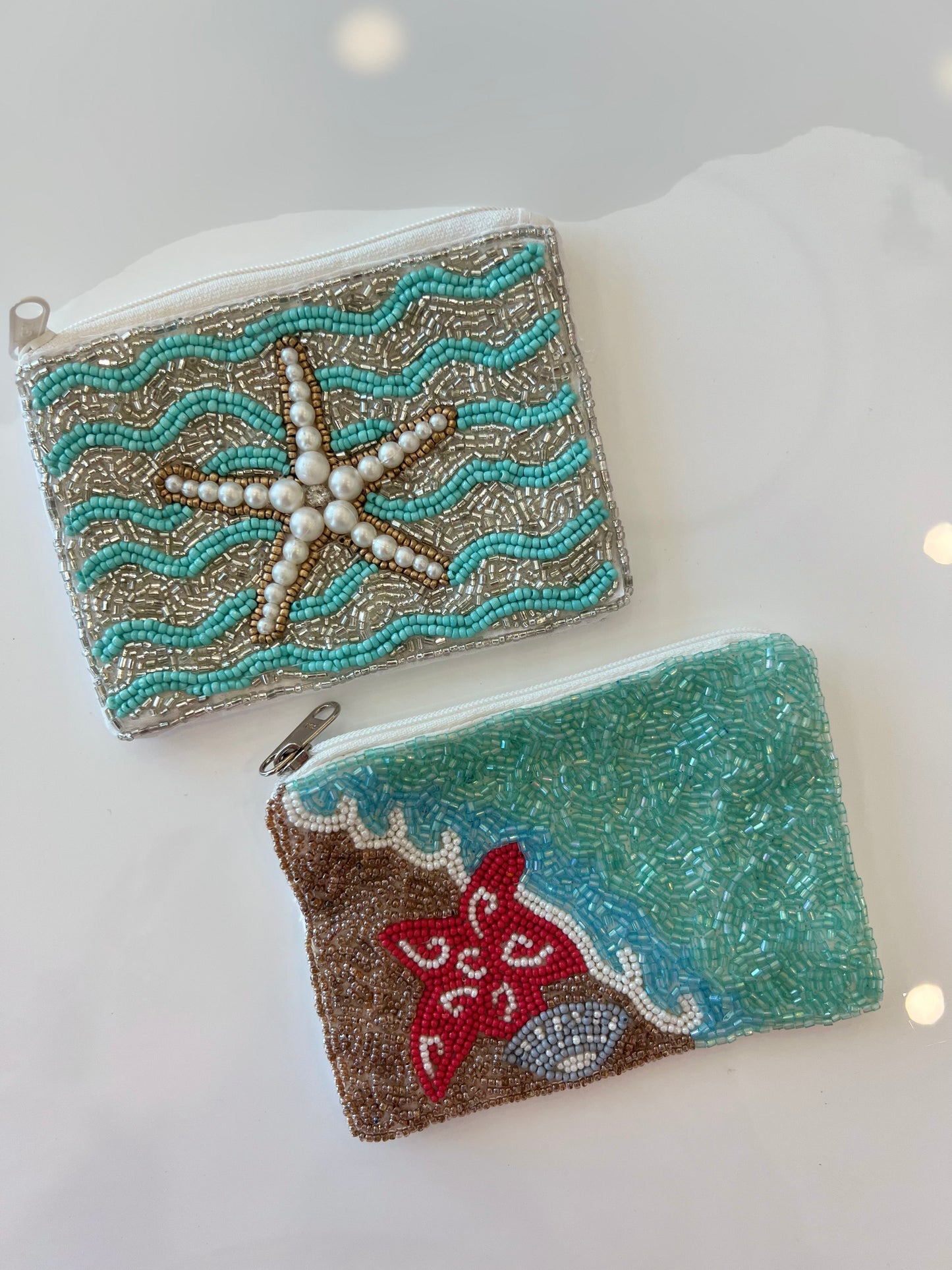 Mini Beaded Pouch Bag