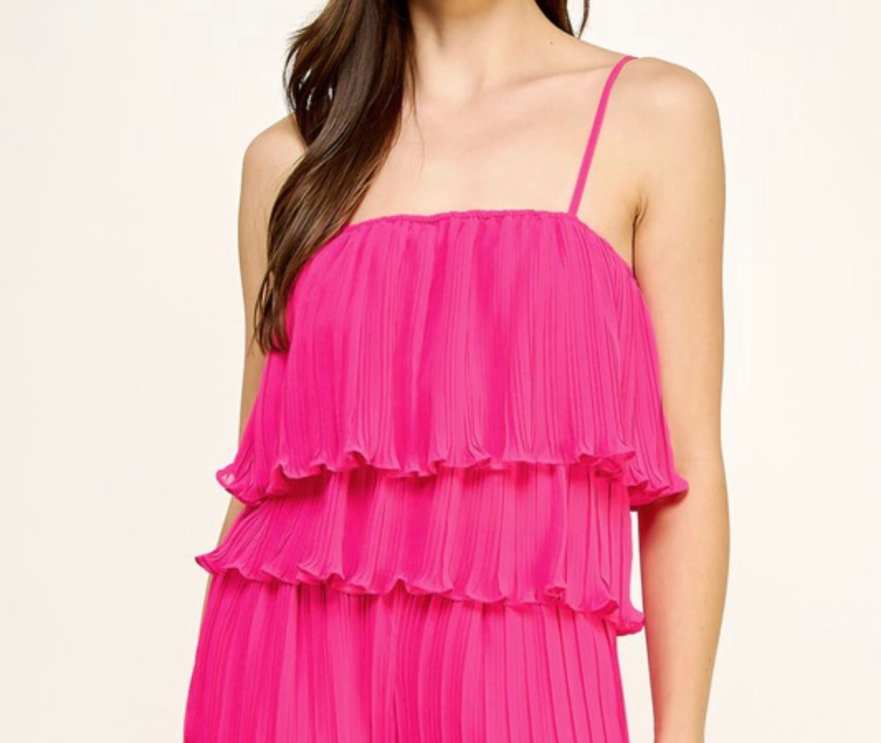 Pleated Top Pink