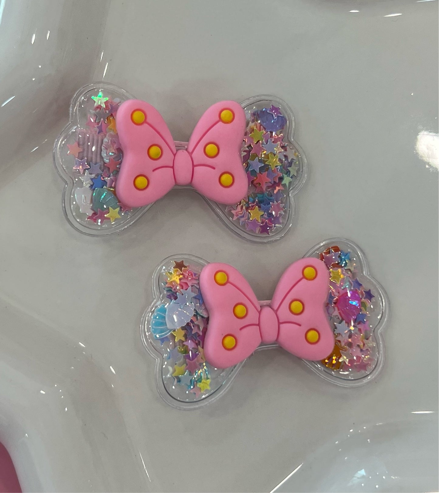 Fashion Bow Air Clip Set 2” 1/2