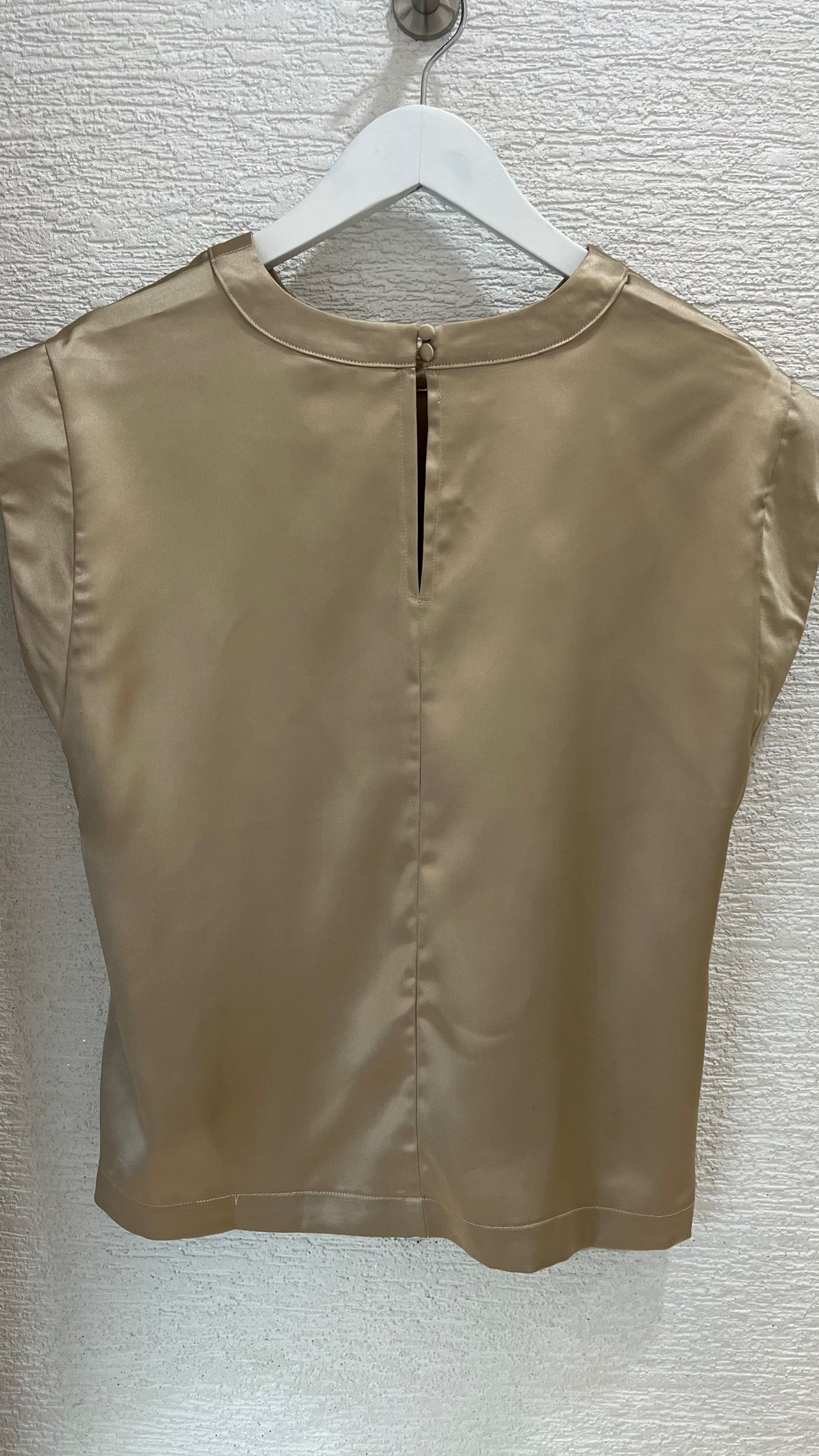 Round Neck Satin Top