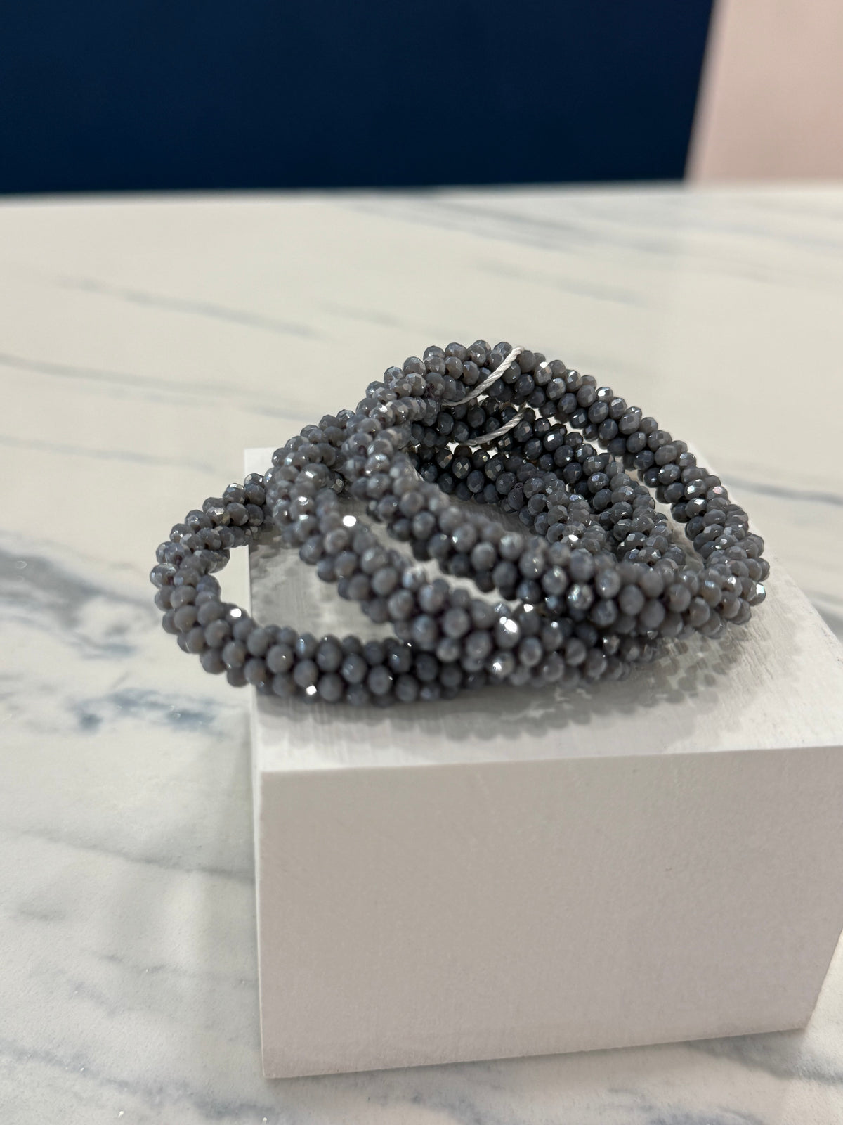 Beaded Bracelet Bundle Gray