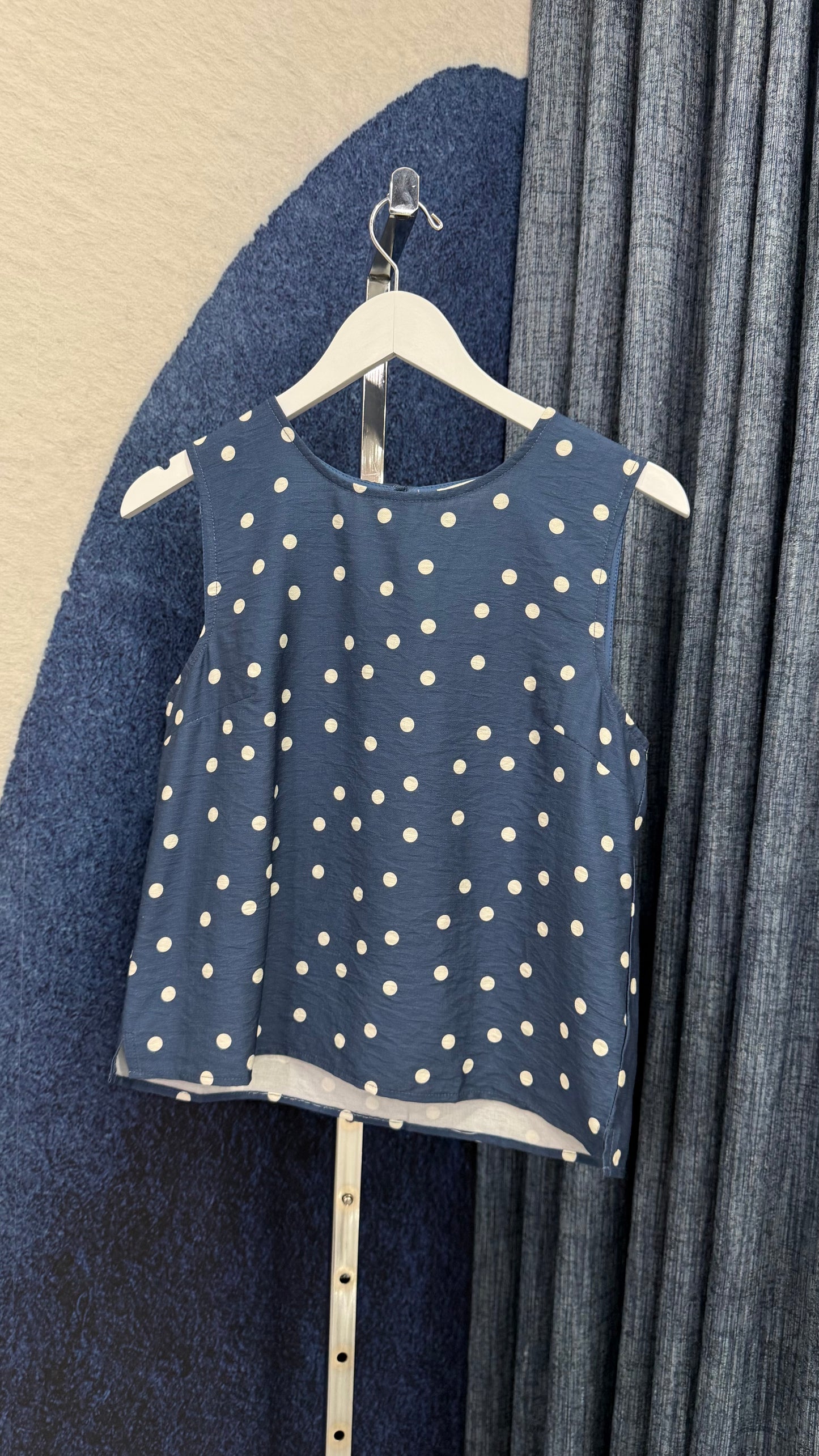 Polka Dot Sleeveless Top