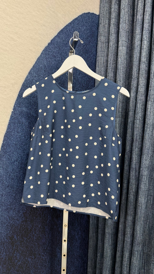 Polka Dot Sleeveless Top