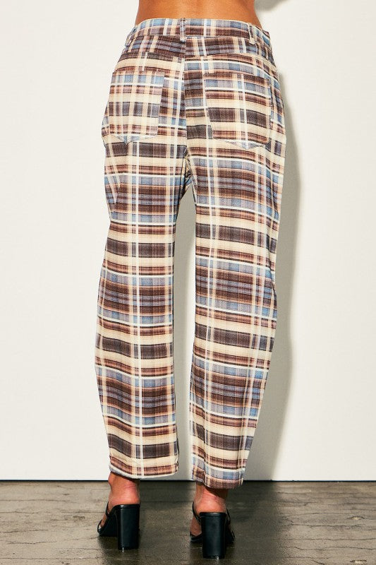 Plaid Halter Top & Pant Set