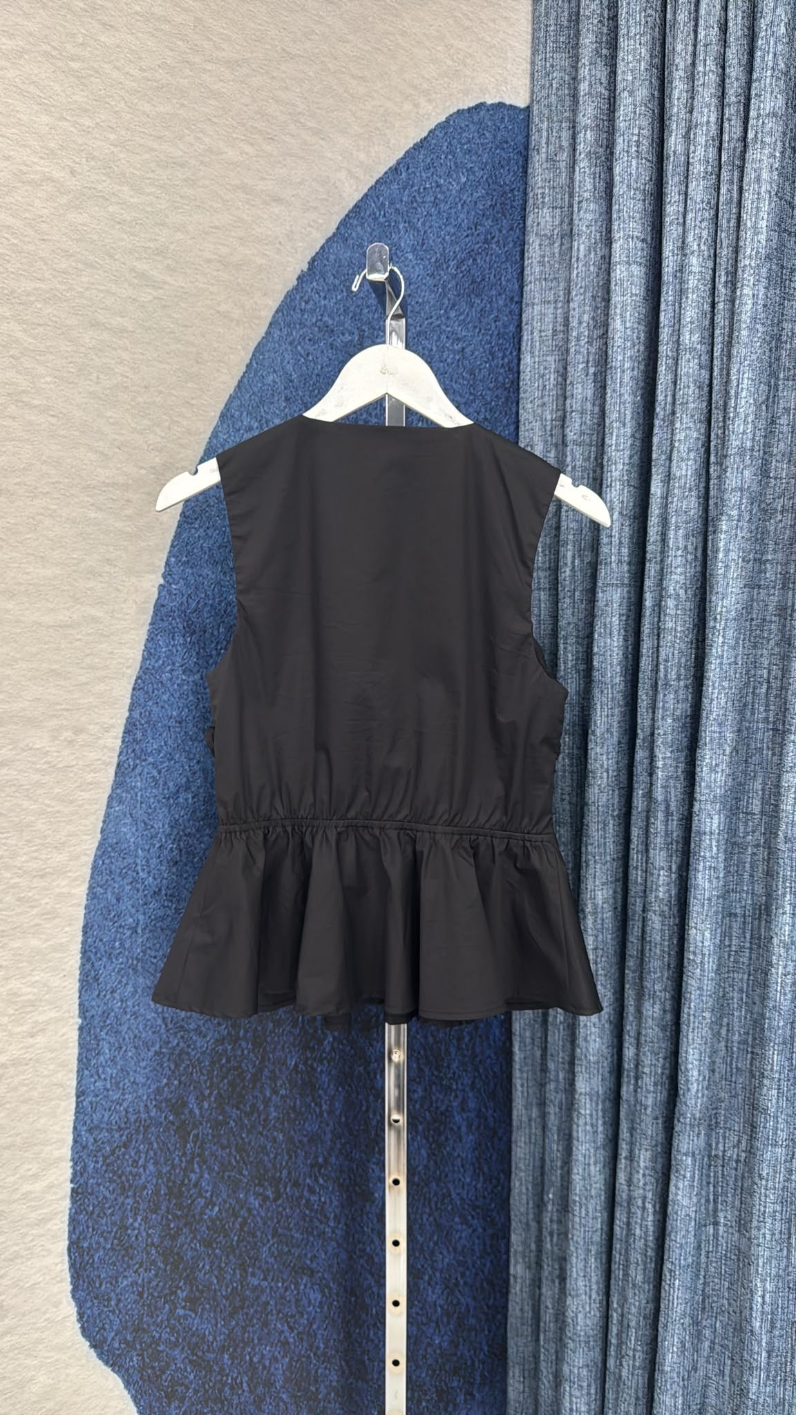 Peplum Top Black