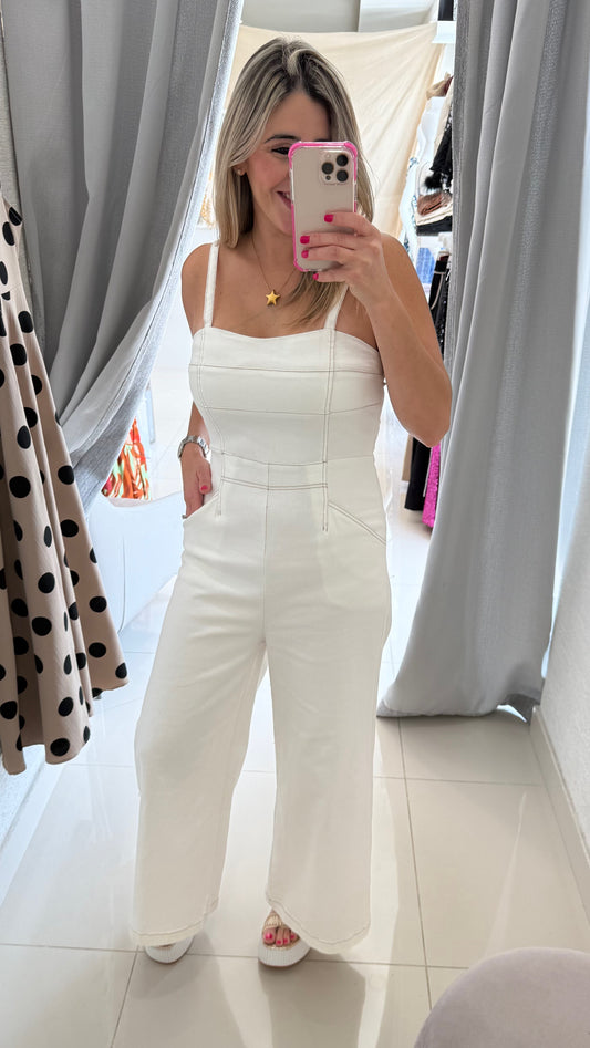 Overall Stretch Off White