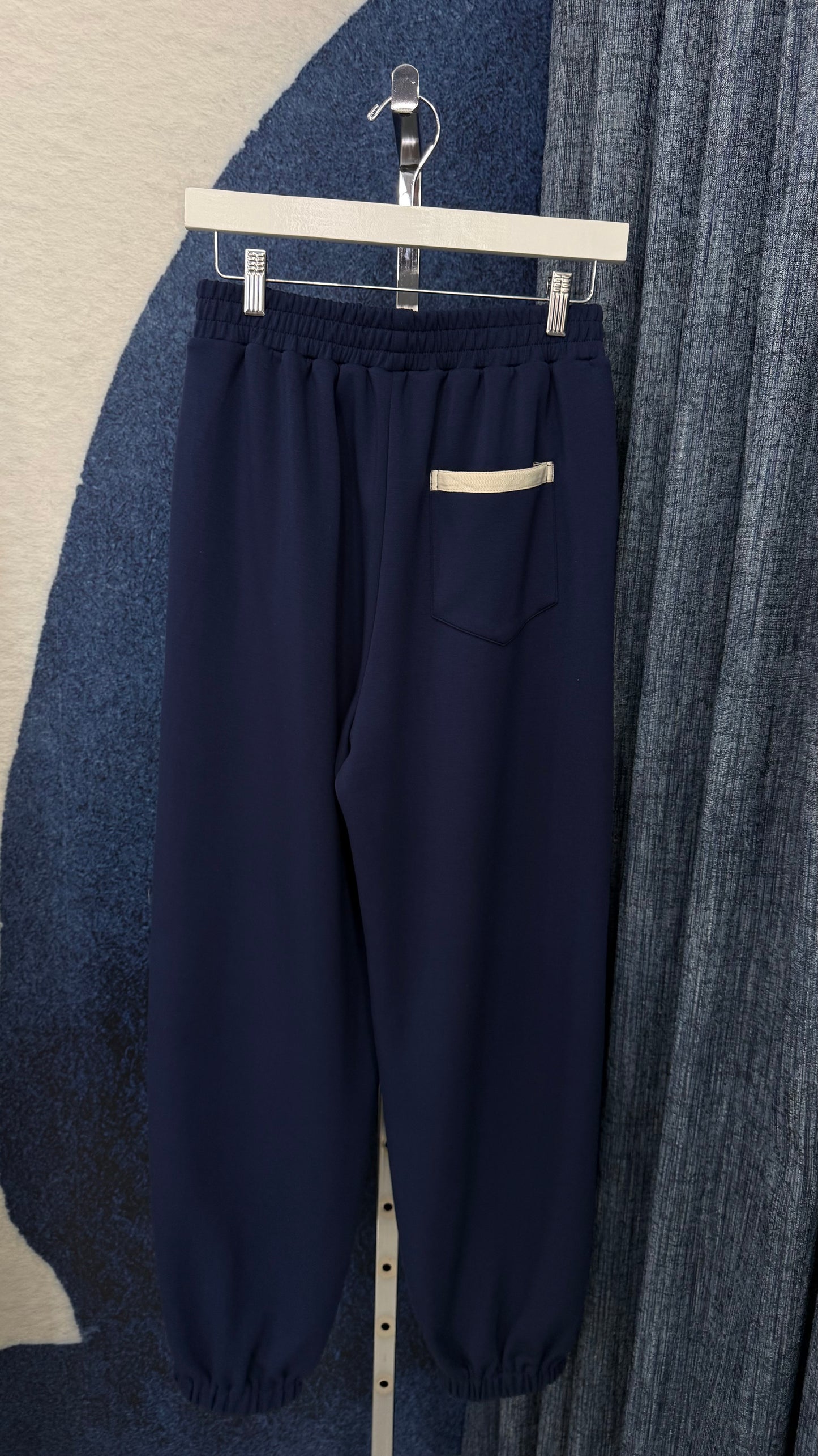 Contras Lace Long Sleeve Jacket & Jogger Set Navy