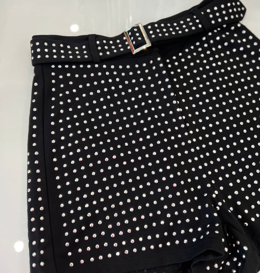 Studded Short Black