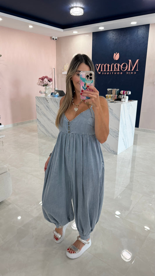 Balloon Jumpsuit Tencel