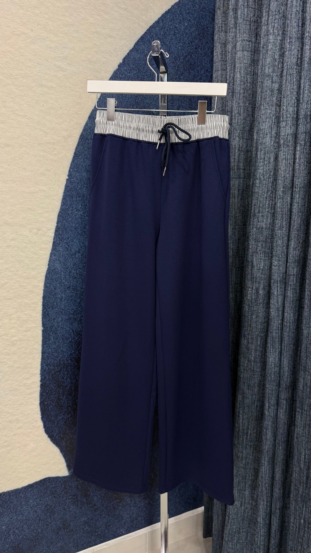 Cloud Contrast Zip Jacket & Pant Set Blue