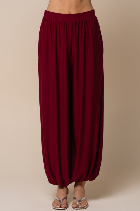 Balloon Pant Burgundy