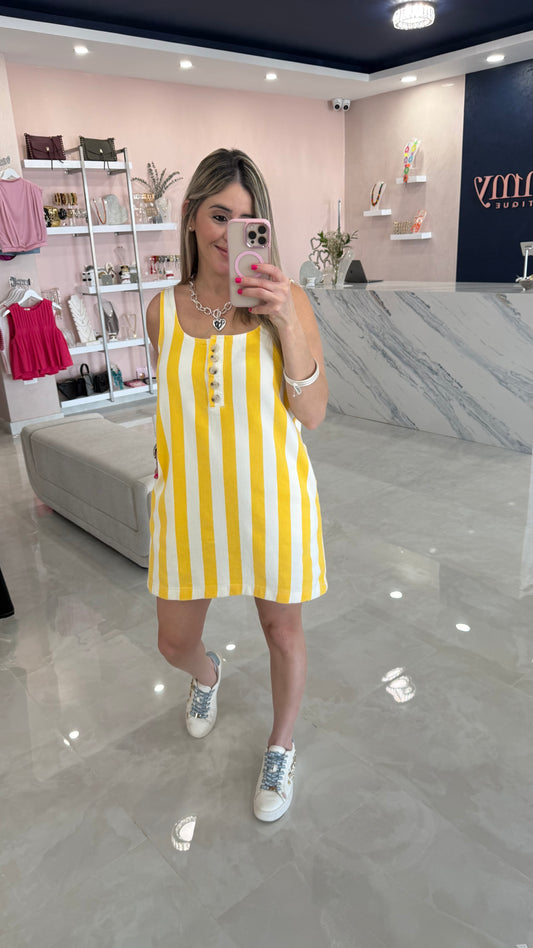 Denim Stripe Dress Sunny
