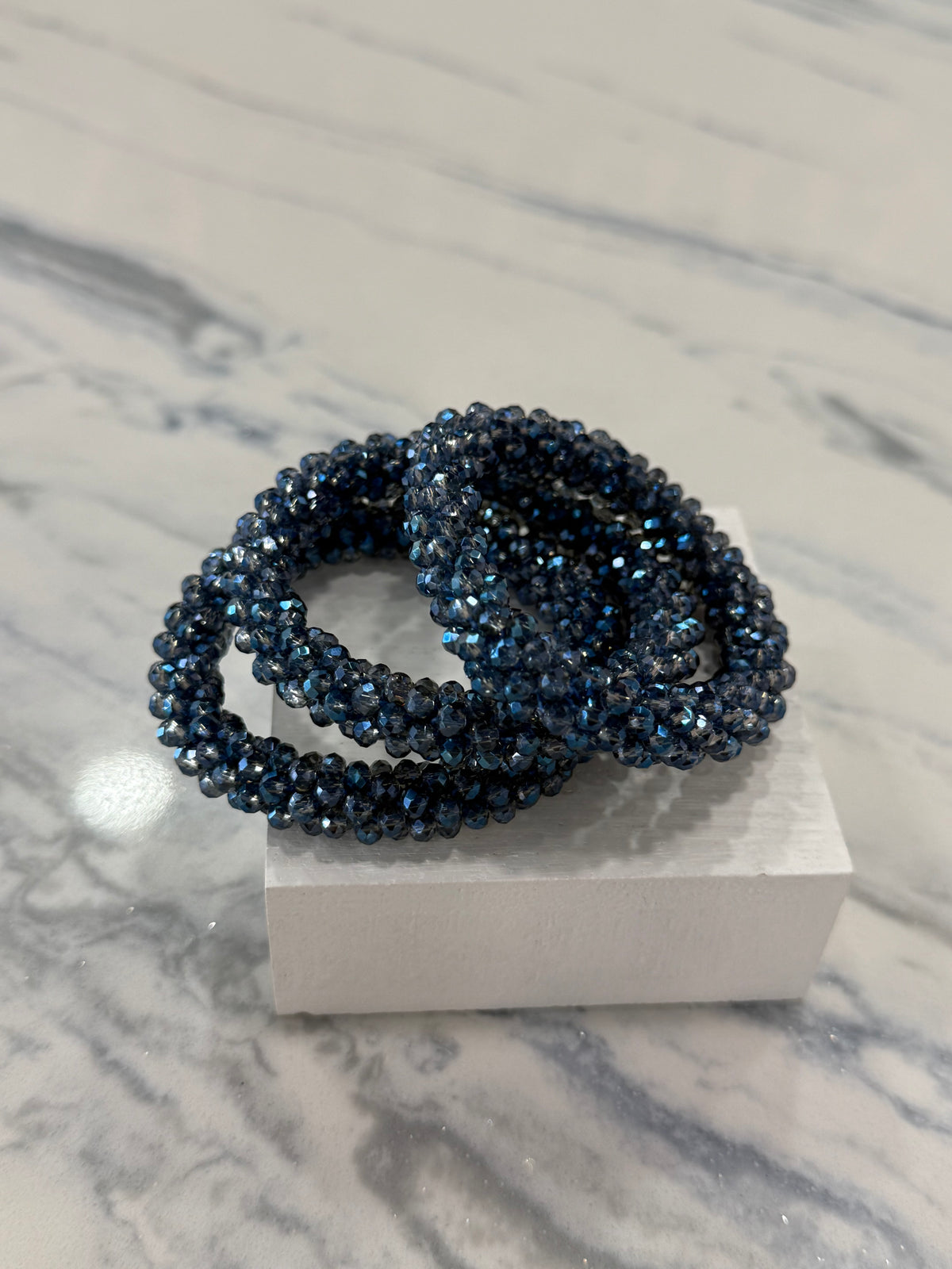 Beaded Bracelet Bundle Denim