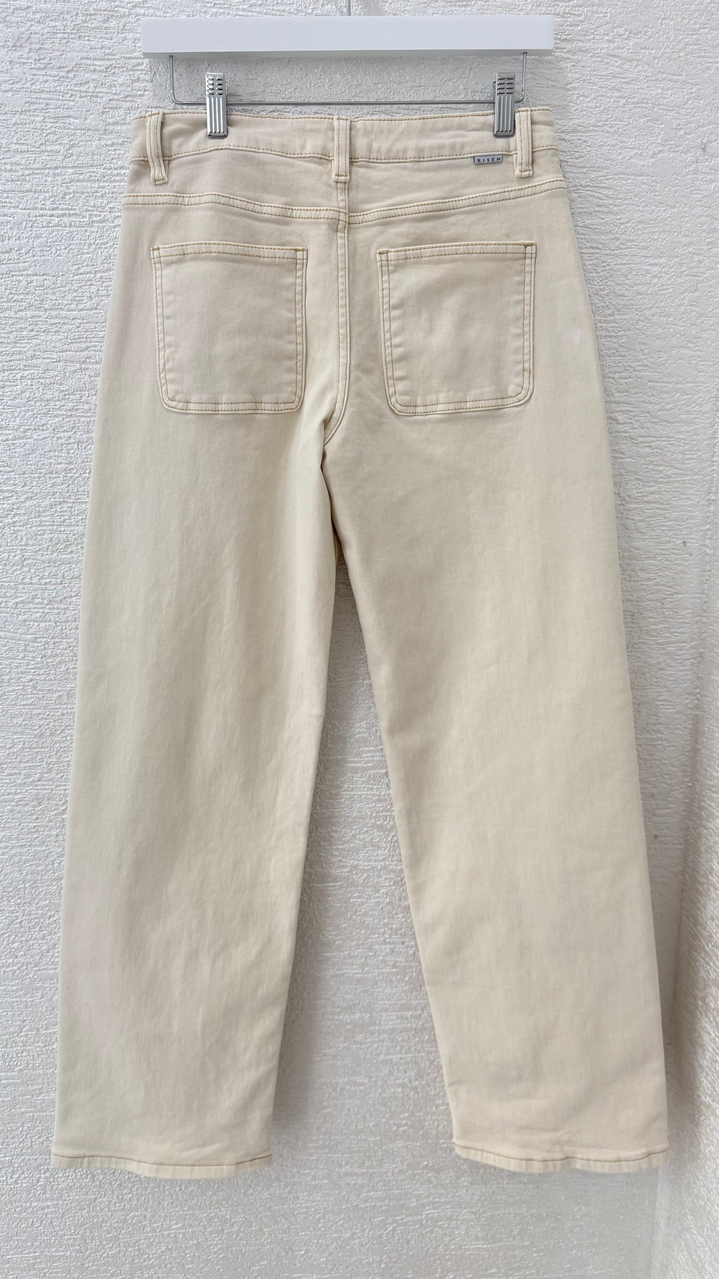 Wide Leg Denim Taupe