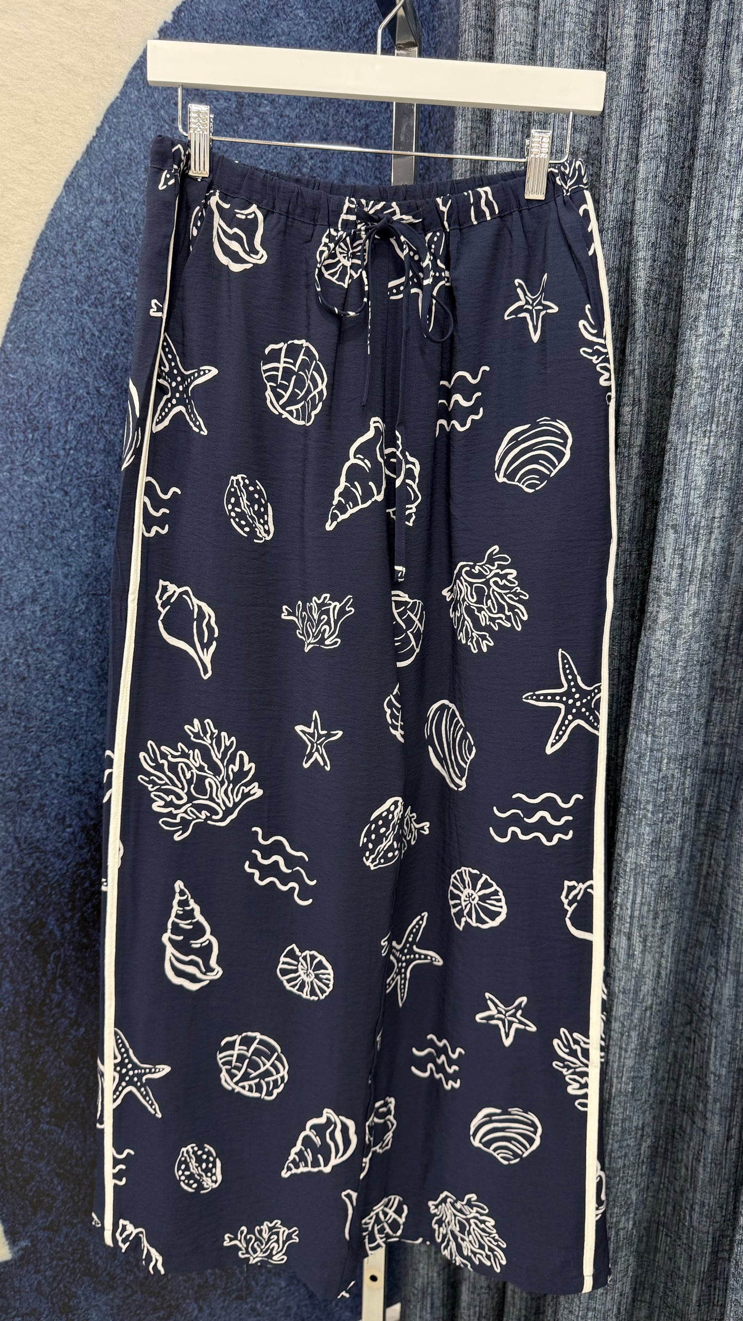 Sea Shells Top & Pant Set Navy