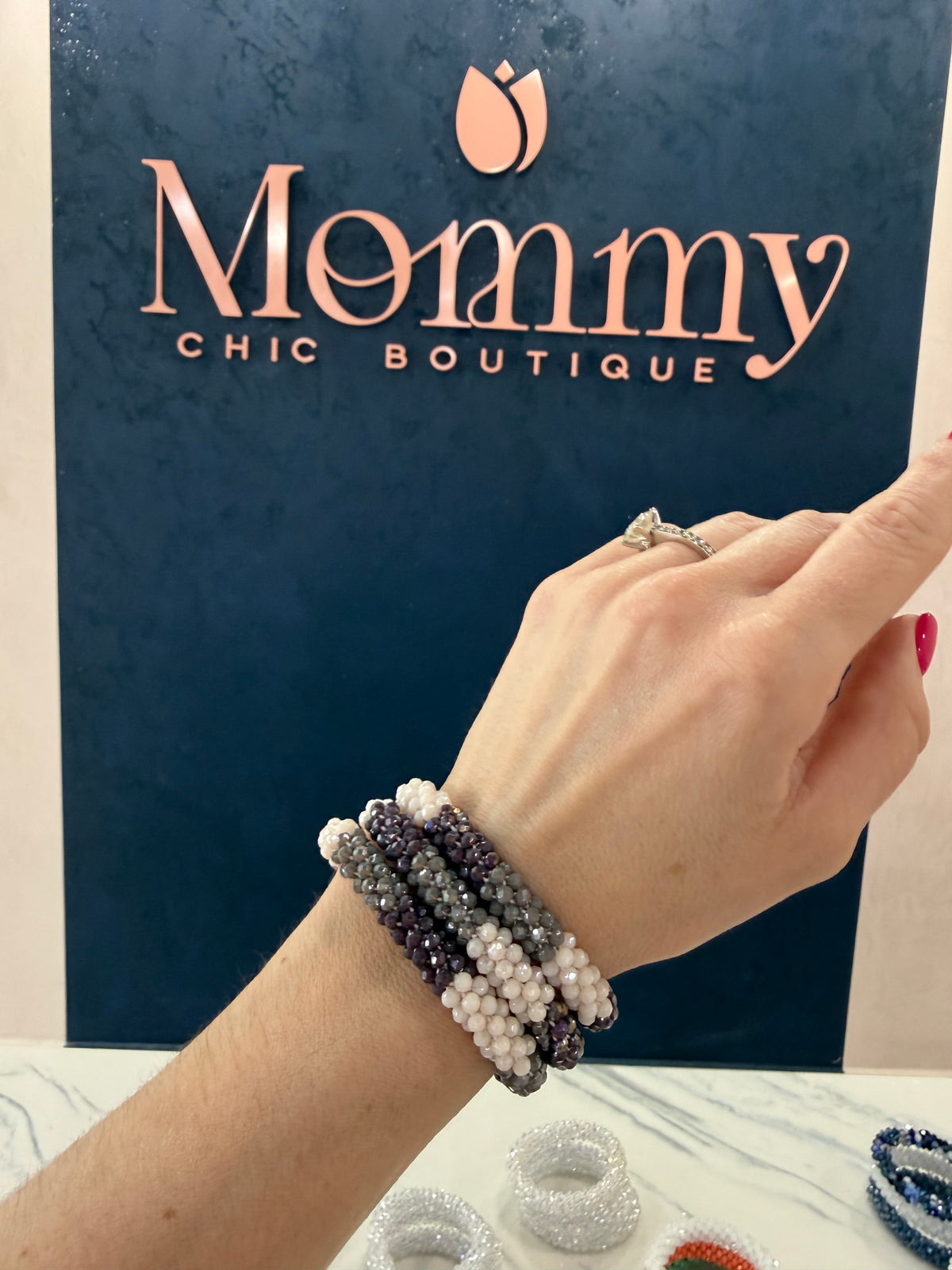 Beaded Bracelet Bundle Lavender