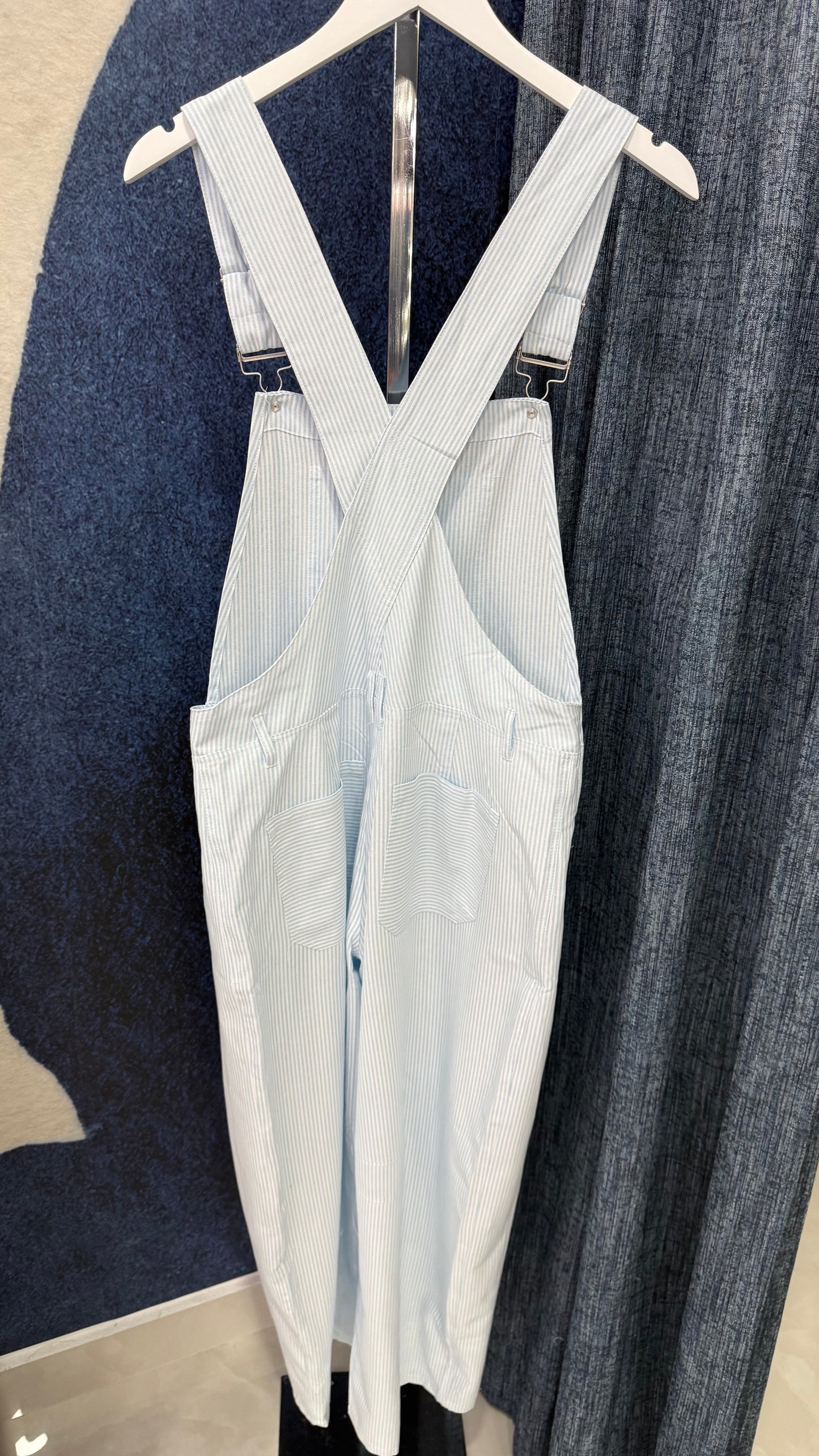 Overall Stipe Blue