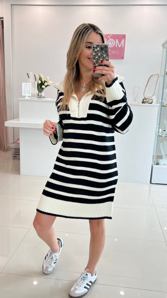 Stripe Sweater Dress