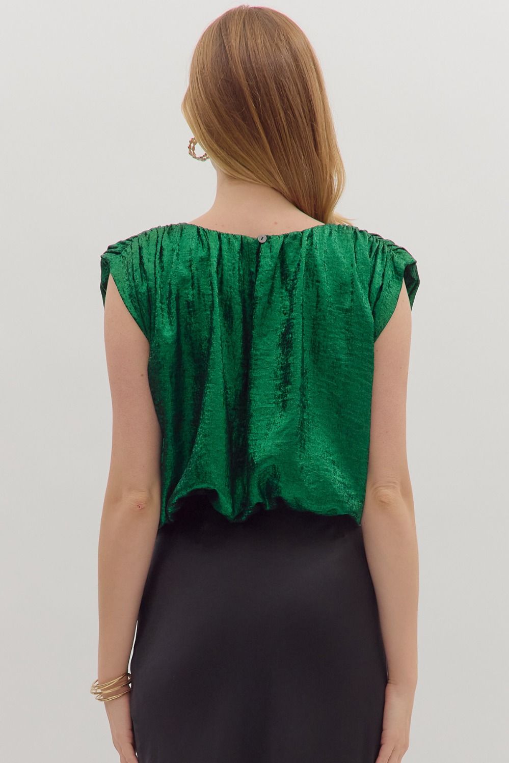 Metallic Top Green