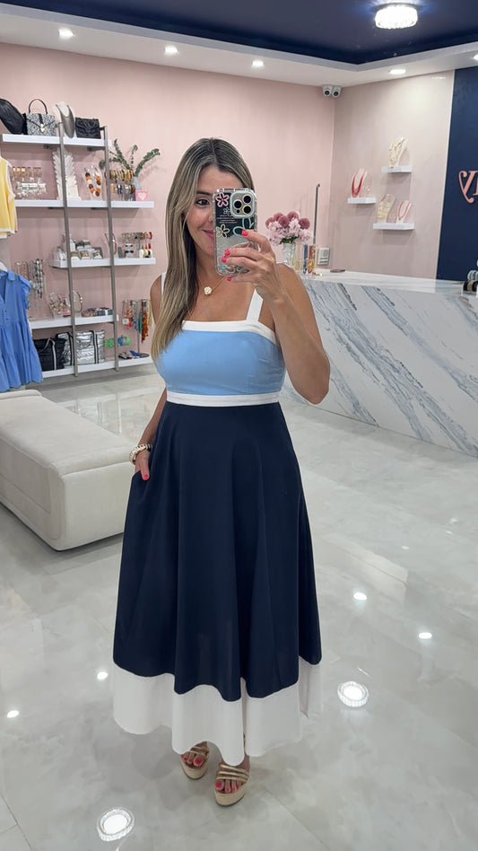 Midi Dress Navy