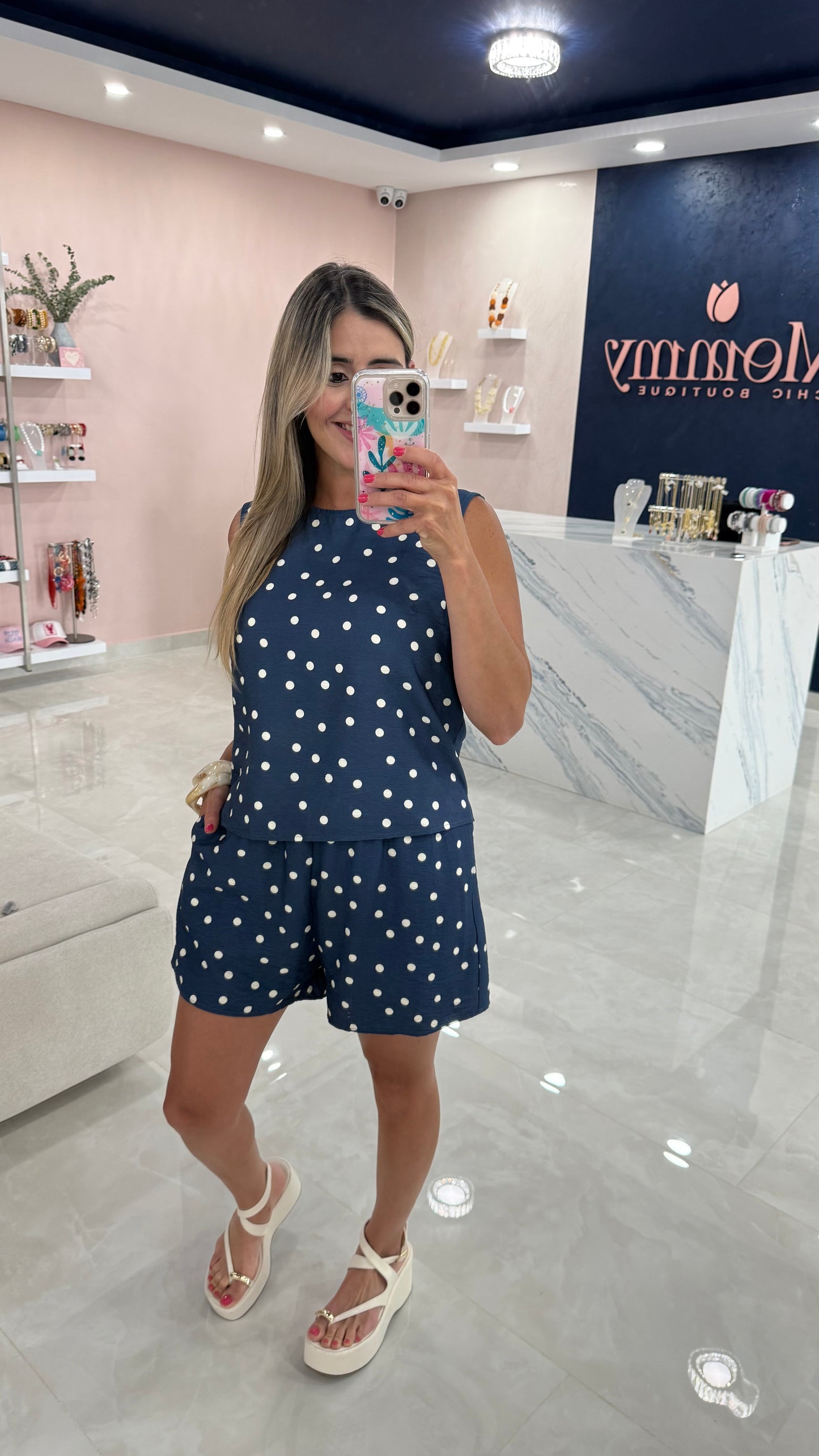 Polka Dots Printed Short