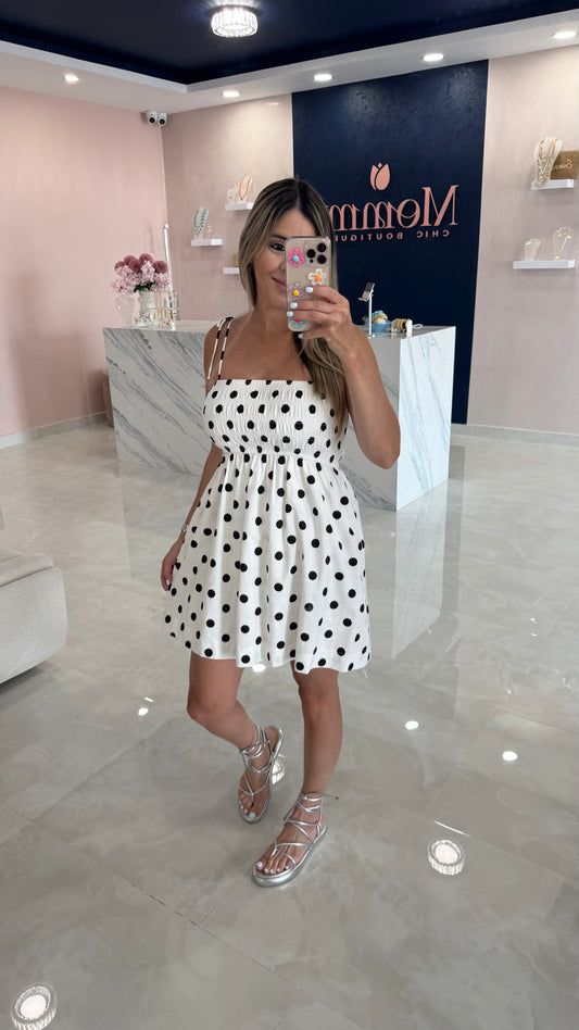 Smocked Polka Dots Dress