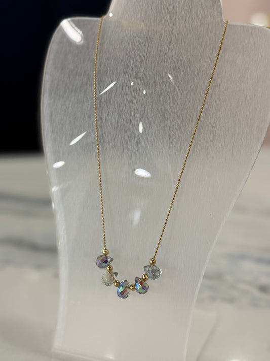 Crystal Tear Drop Necklace