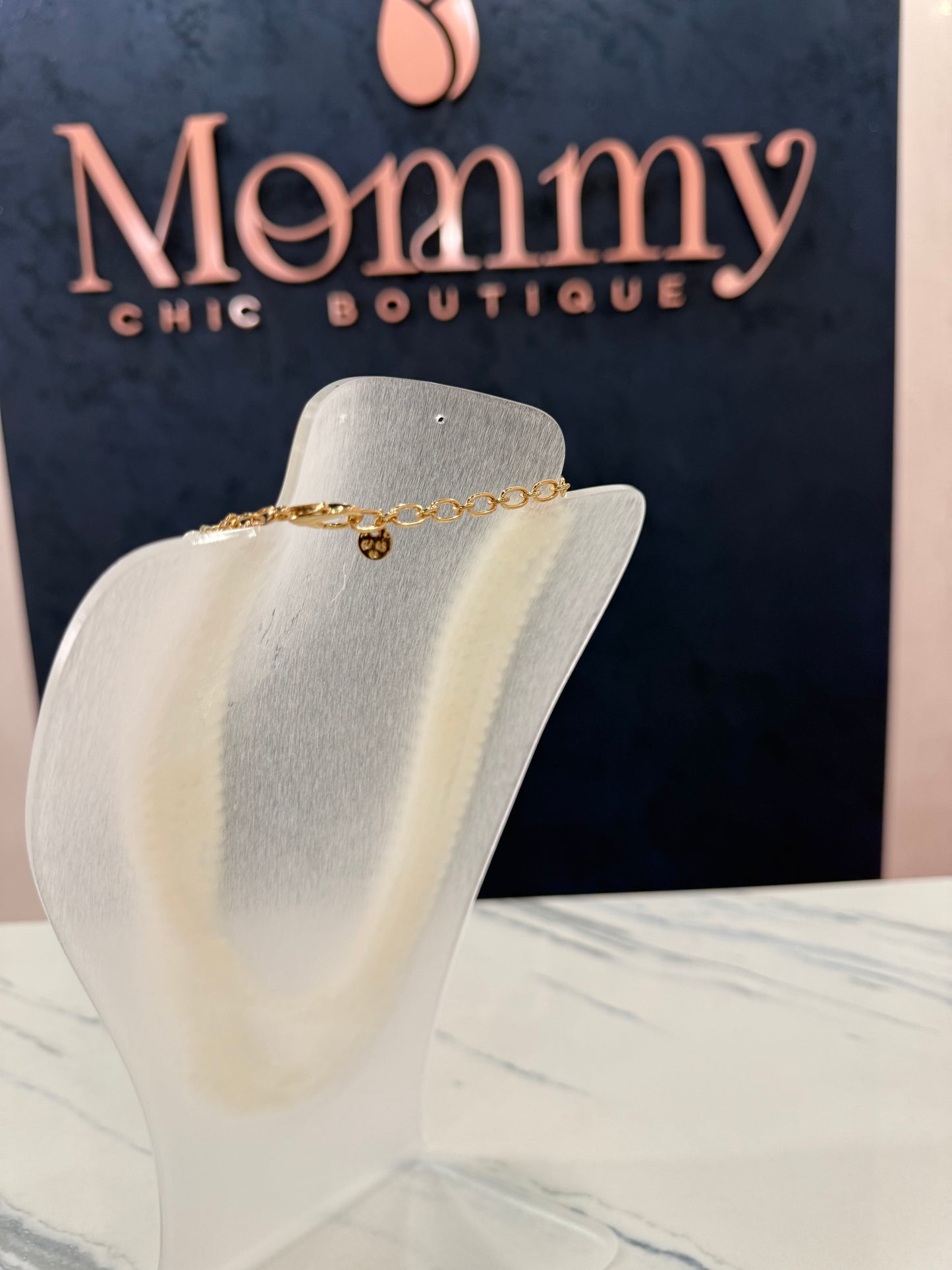 Beaded Layered Necklace White