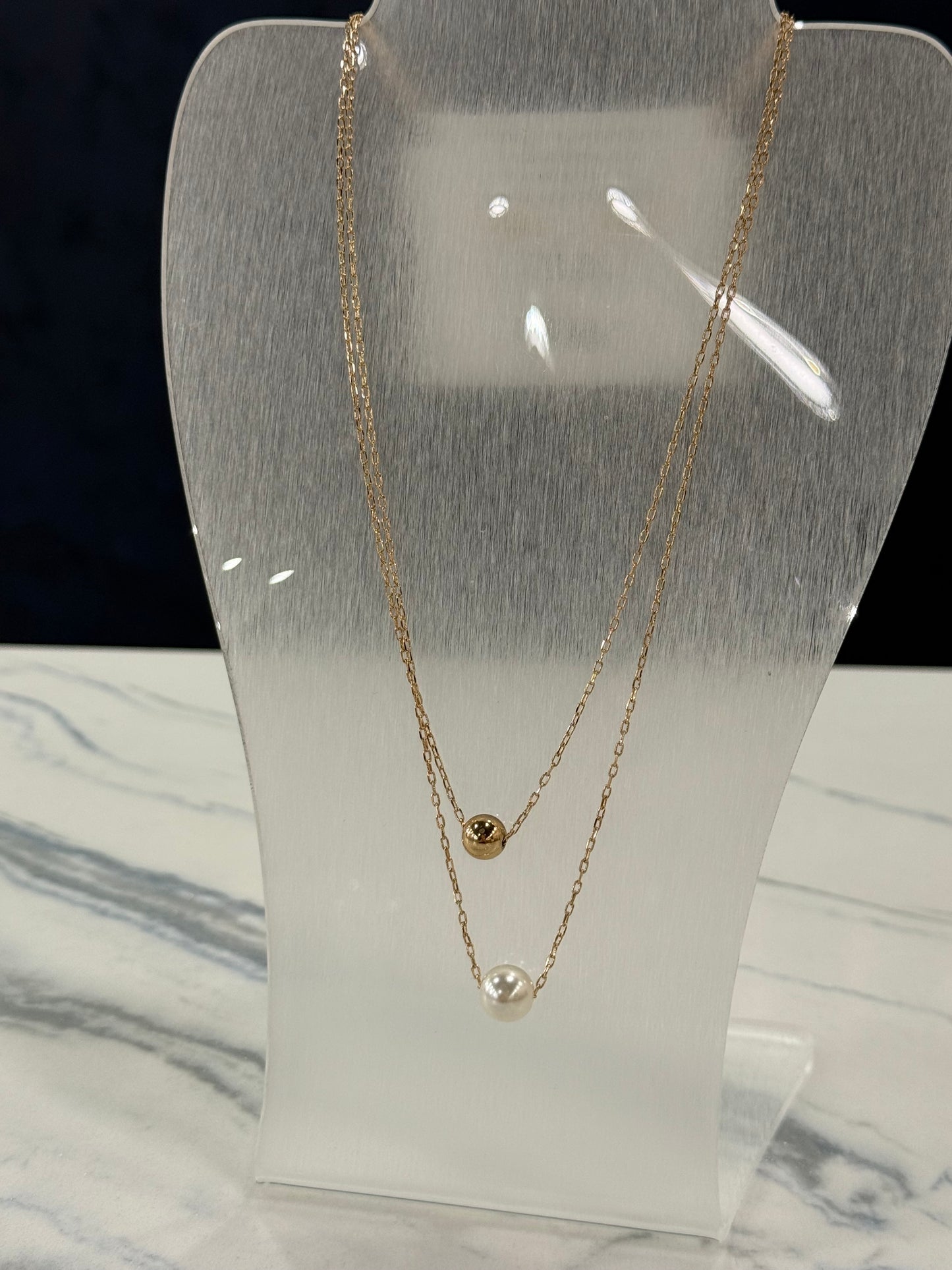 Layered Pearl Necklace