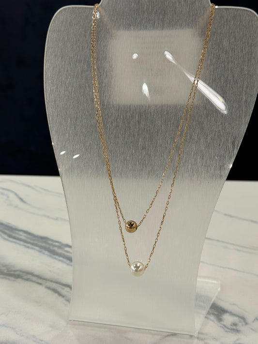 Layered Pearl Necklace