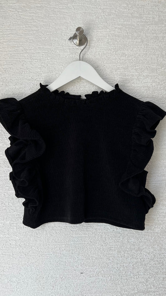 Ruffle Sweater Top