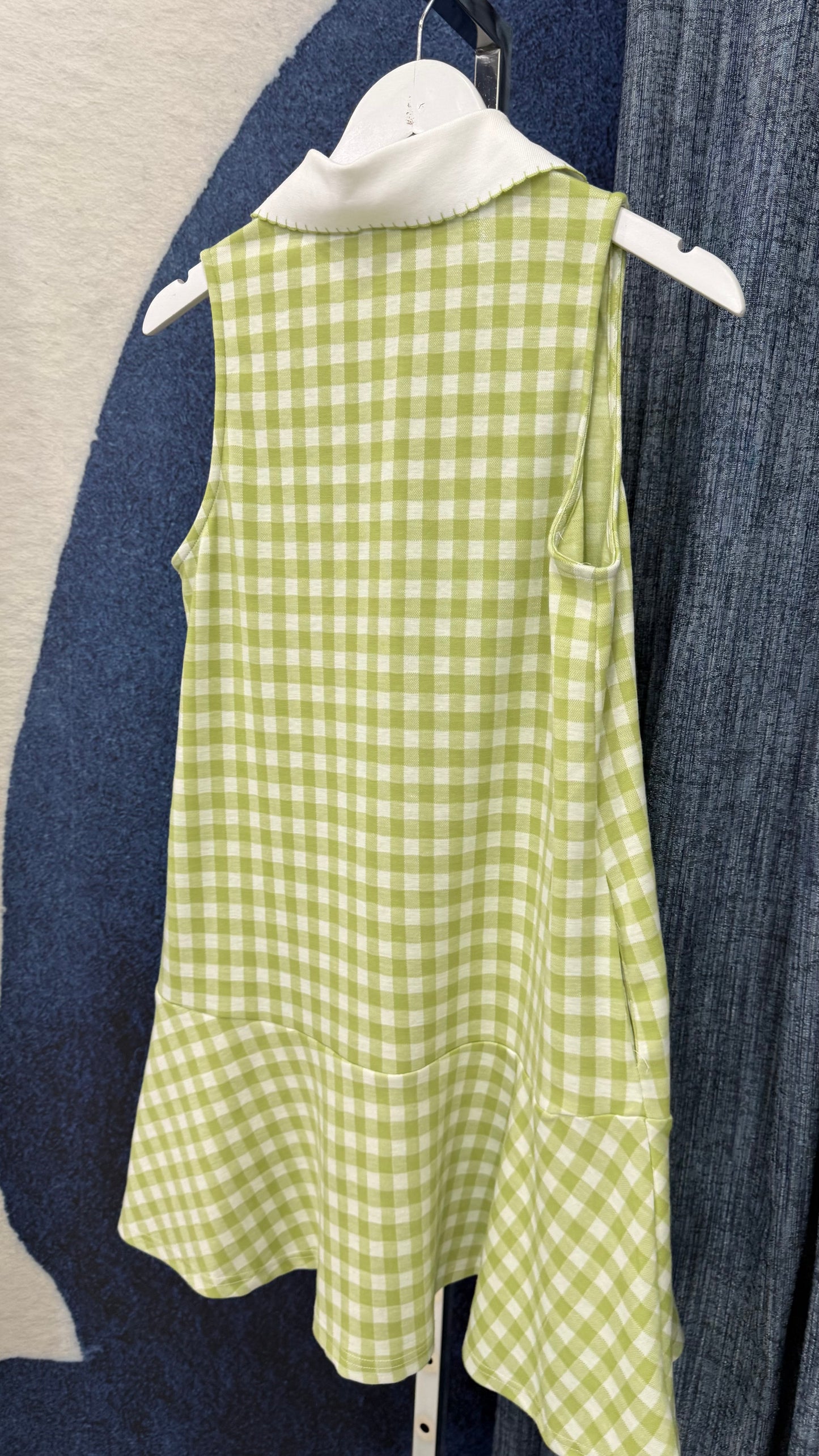 Gingham knit Dress