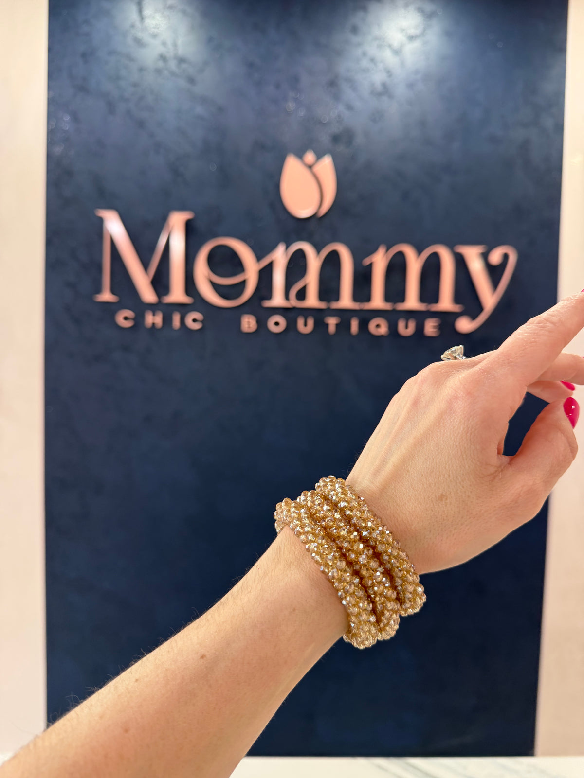 Beaded Bracelet Bundle Champagne