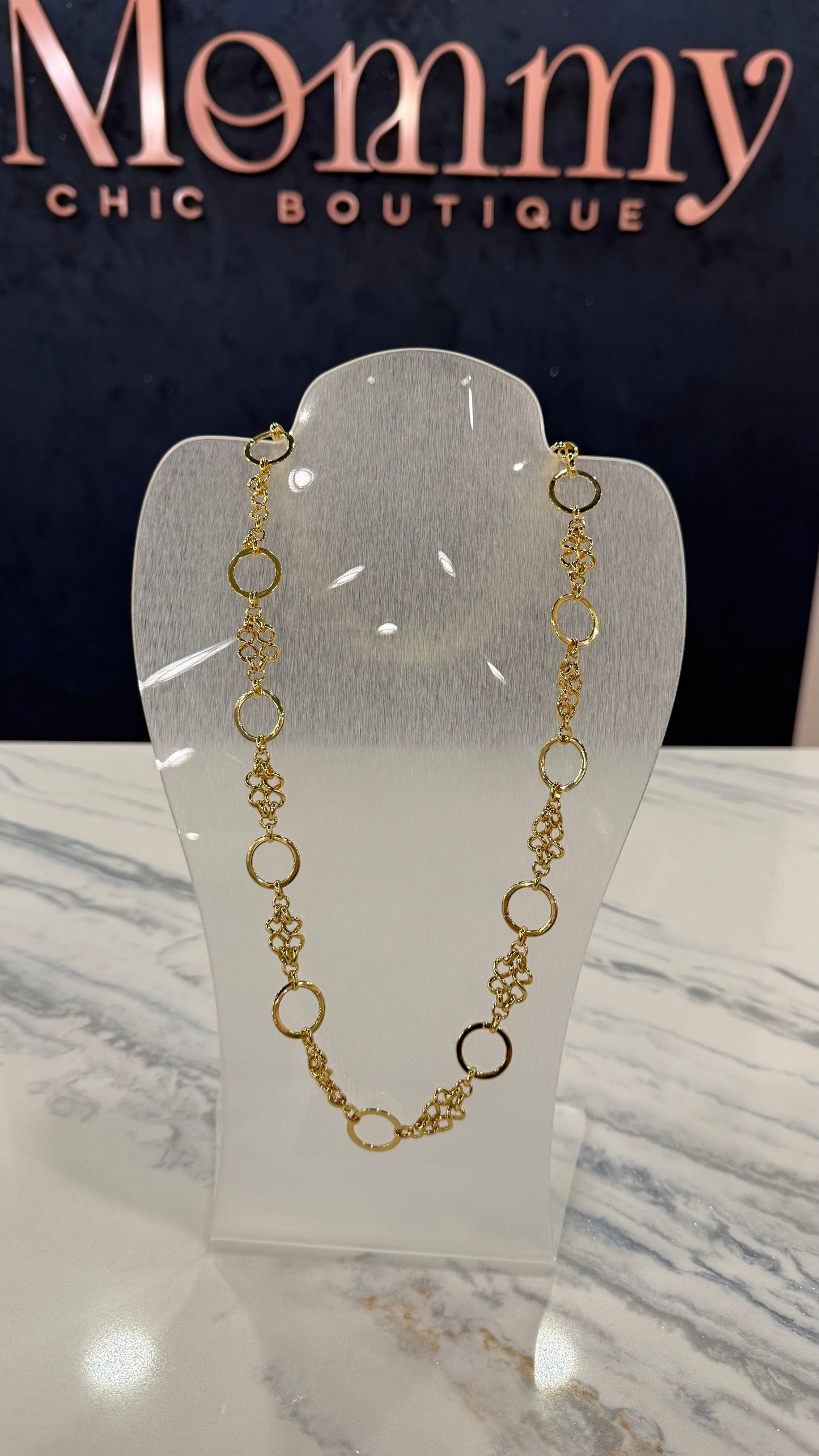 Signature Link Necklace Gold Plated