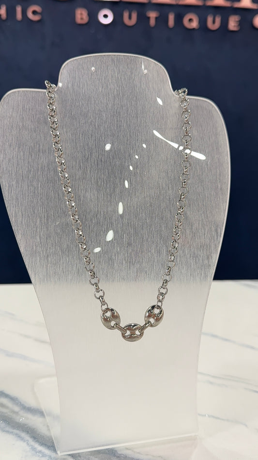 Stainless Steel Plated Gucci Necklace